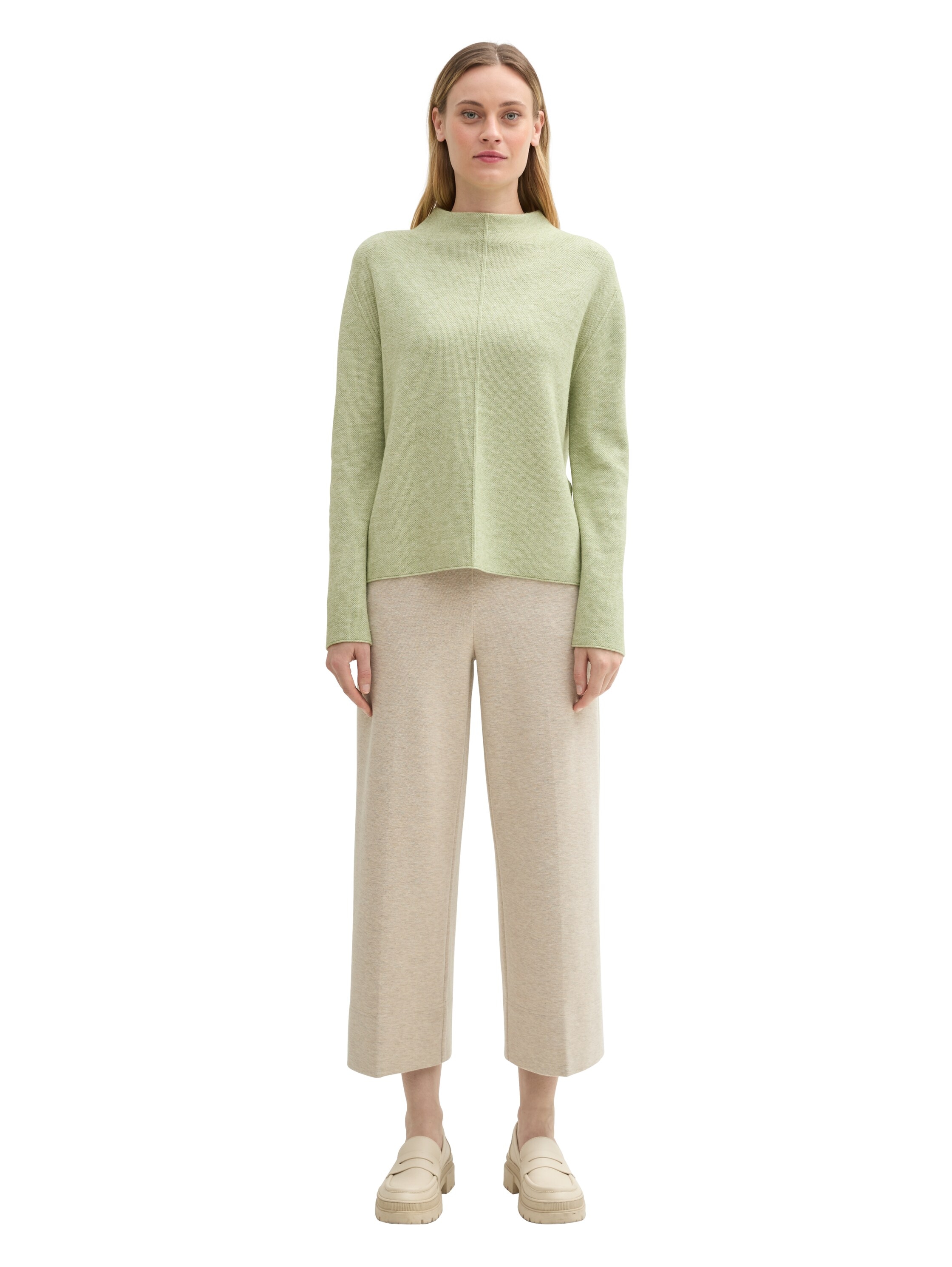 TOM TAILOR Stehkragenpullover, mit LENZING™ EcoVero™