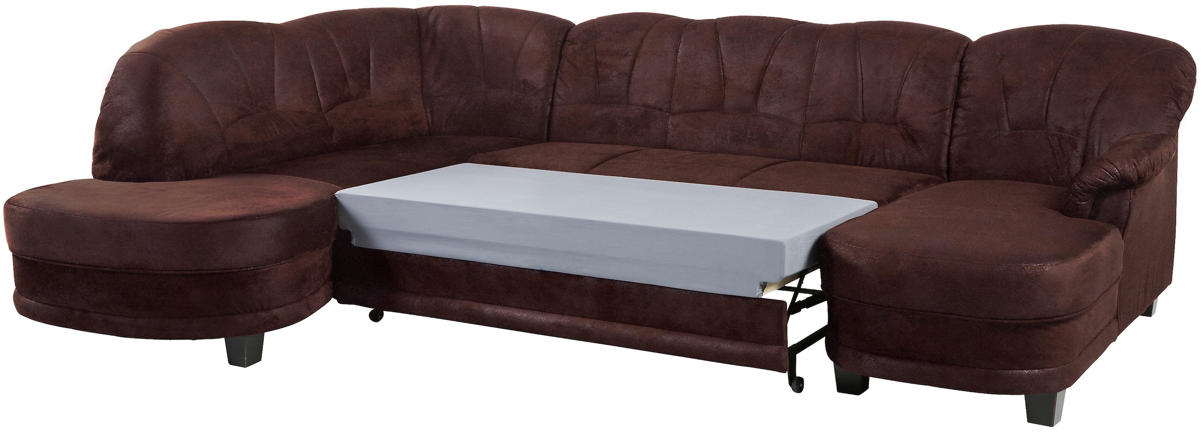 Home affaire Wohnlandschaft »Camelita, viel Platz, bequem und zeitlos, Breite 289cm, U-Form«, wahlweise mit Bettfunktion