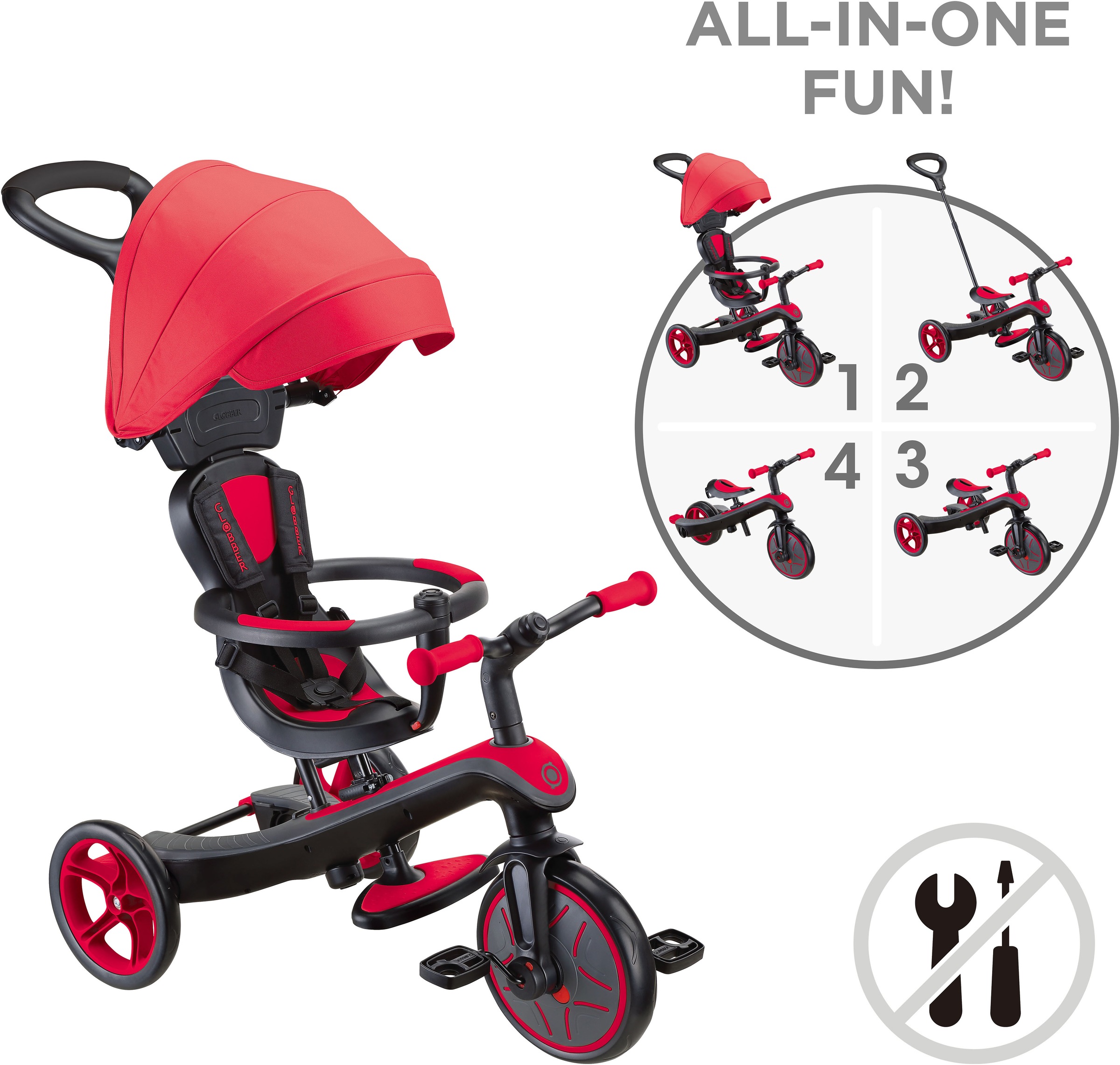 Globber Dreirad »EXPLORER TRIKE 4in1«
