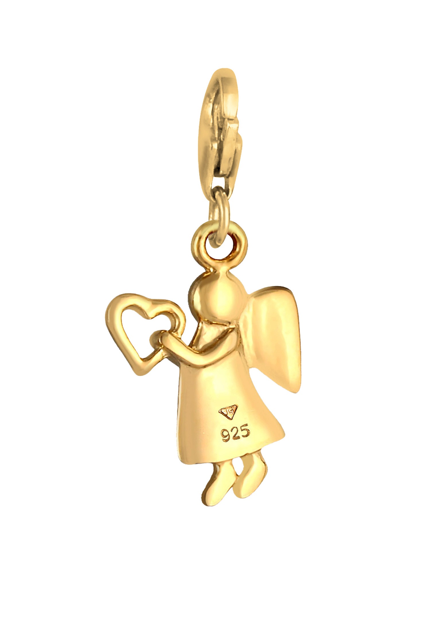 Elli Charm Engel »Charm Schutzengel Herz Talisman Glücksbringer 925 Silber«