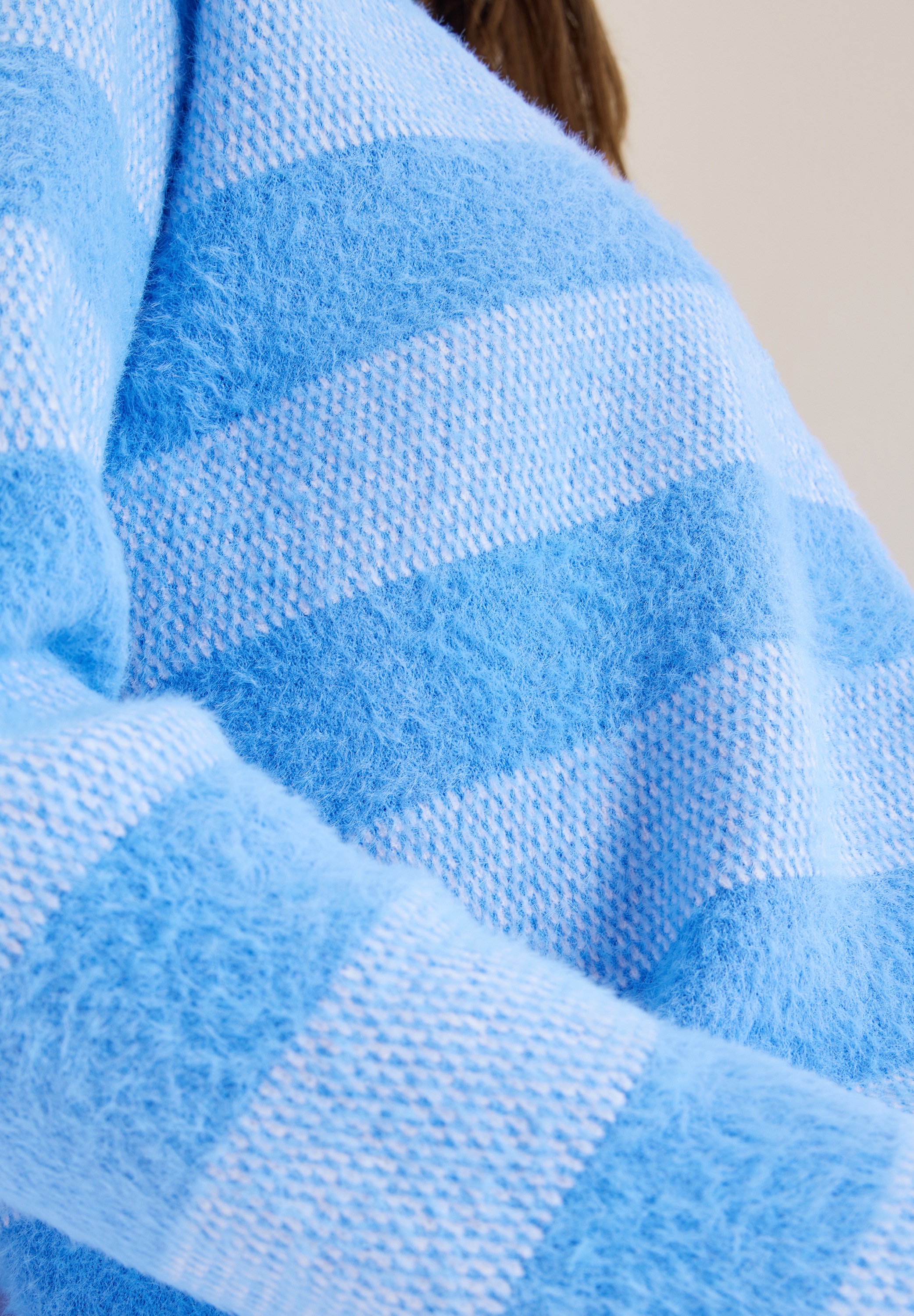 Cecil Rundhalspullover mit Streifenmuster