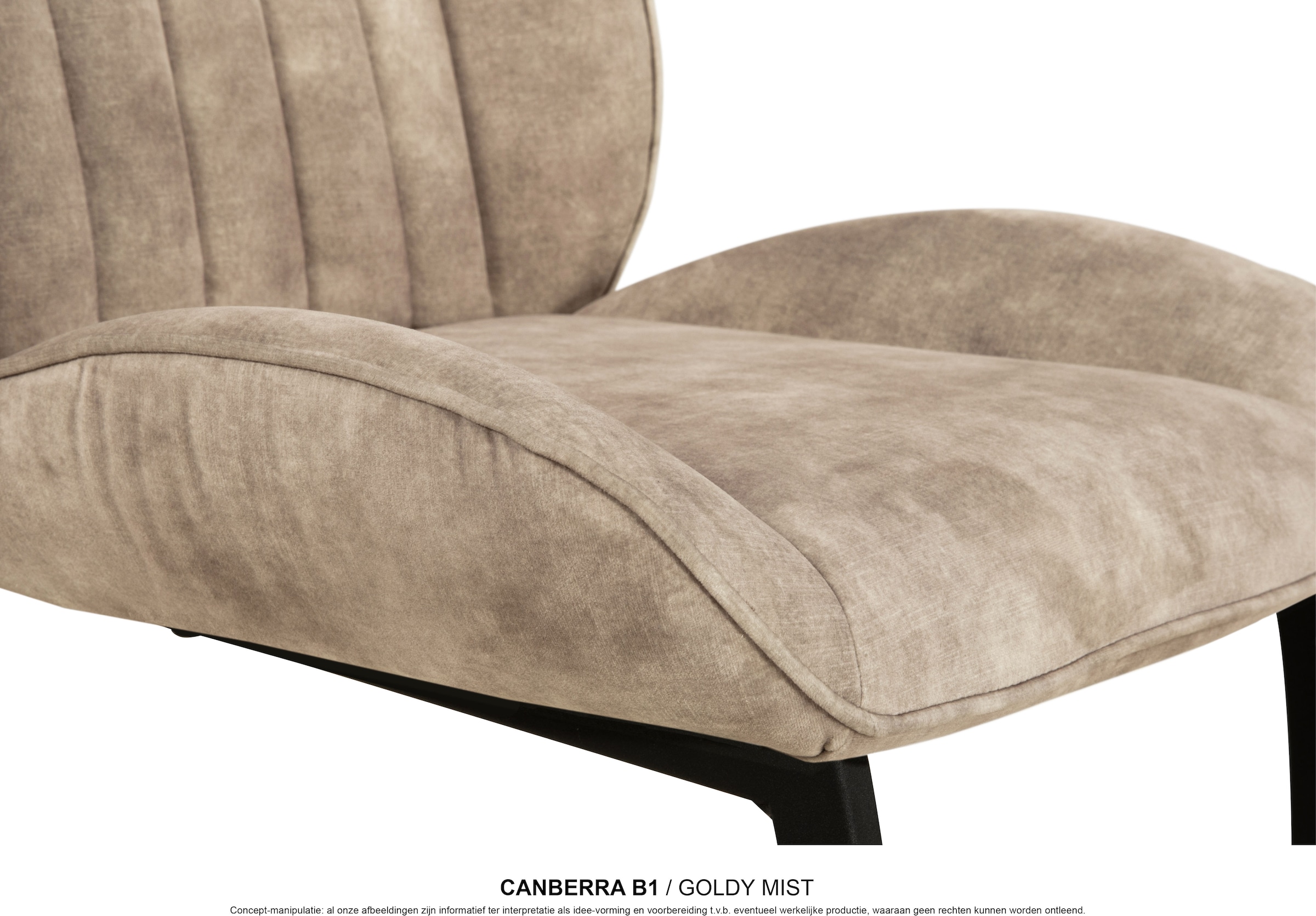 OMG Design Esszimmerstuhl »Canberra« (Set) 1 Stk.Esszimmerstuhl, pflegeleichter Samtvelour Bezug