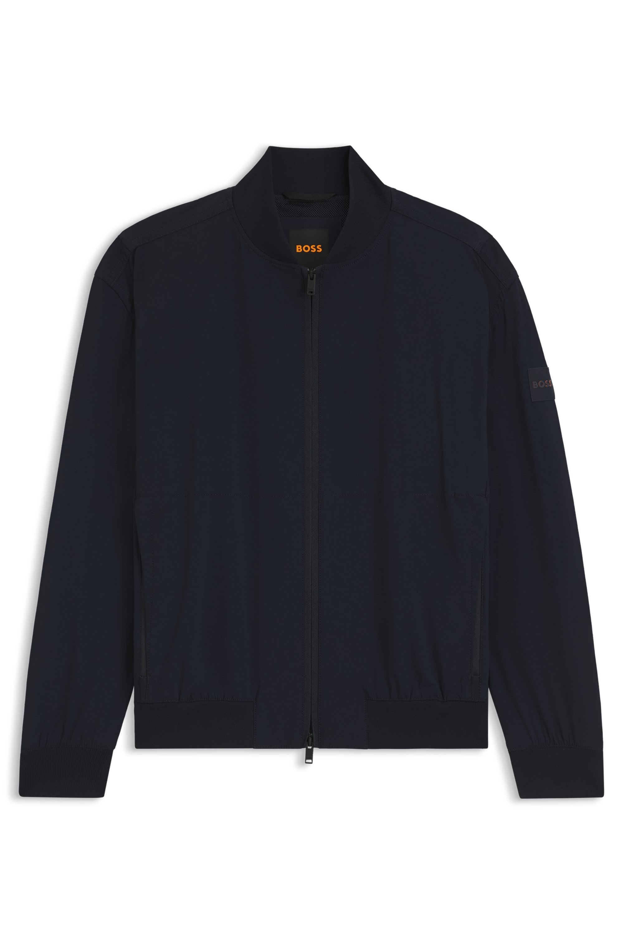 BOSS ORANGE Blouson »Osruf« Rippbündchen, Regular Fit, 2-wege-Reißverschluss