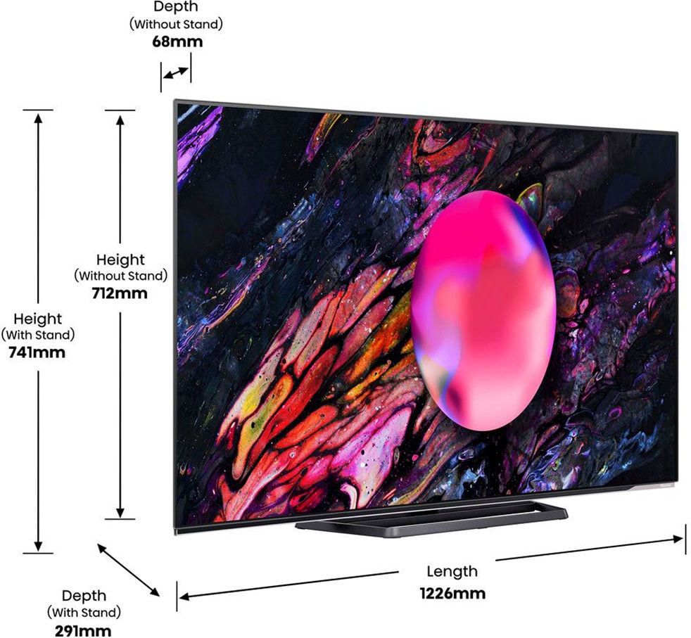 Hisense OLED-Fernseher, 139 cm/55 Zoll, 4K Ultra HD, Smart-TV