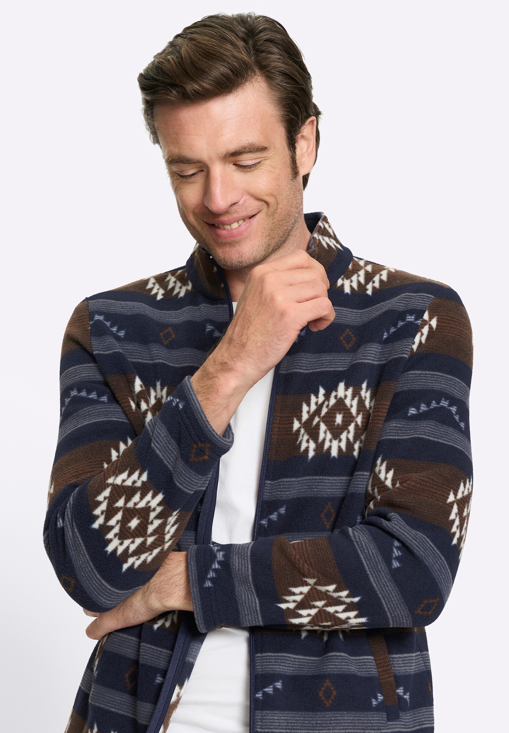 Witt Fleecejacke »Fleece-Jacke Fleecejacke mit Allover-Print«
