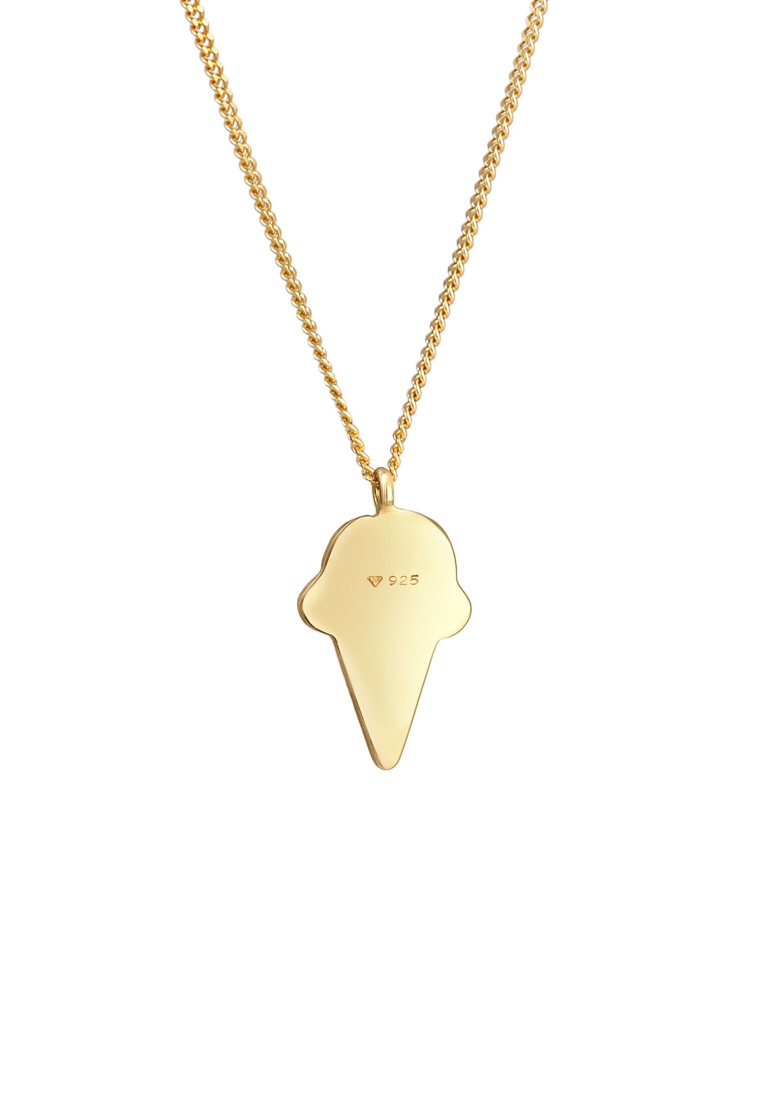 Elli Kette ohne Anhänger »Halskette Kinder Eis Sweet Emaille 925 Silber«