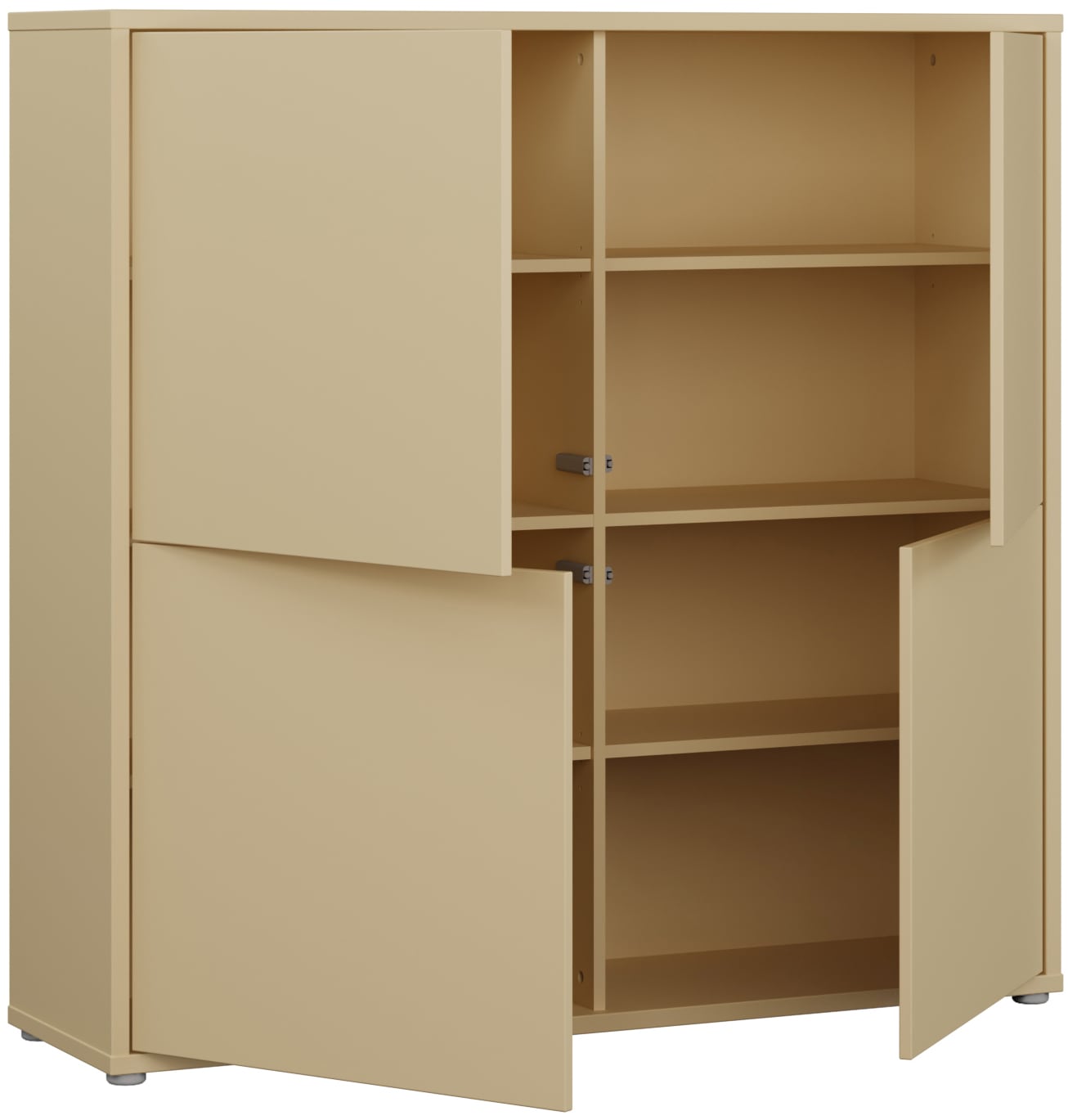 FORTE Highboard »Alice Springs« Grifflos,Push to open, Stauraum