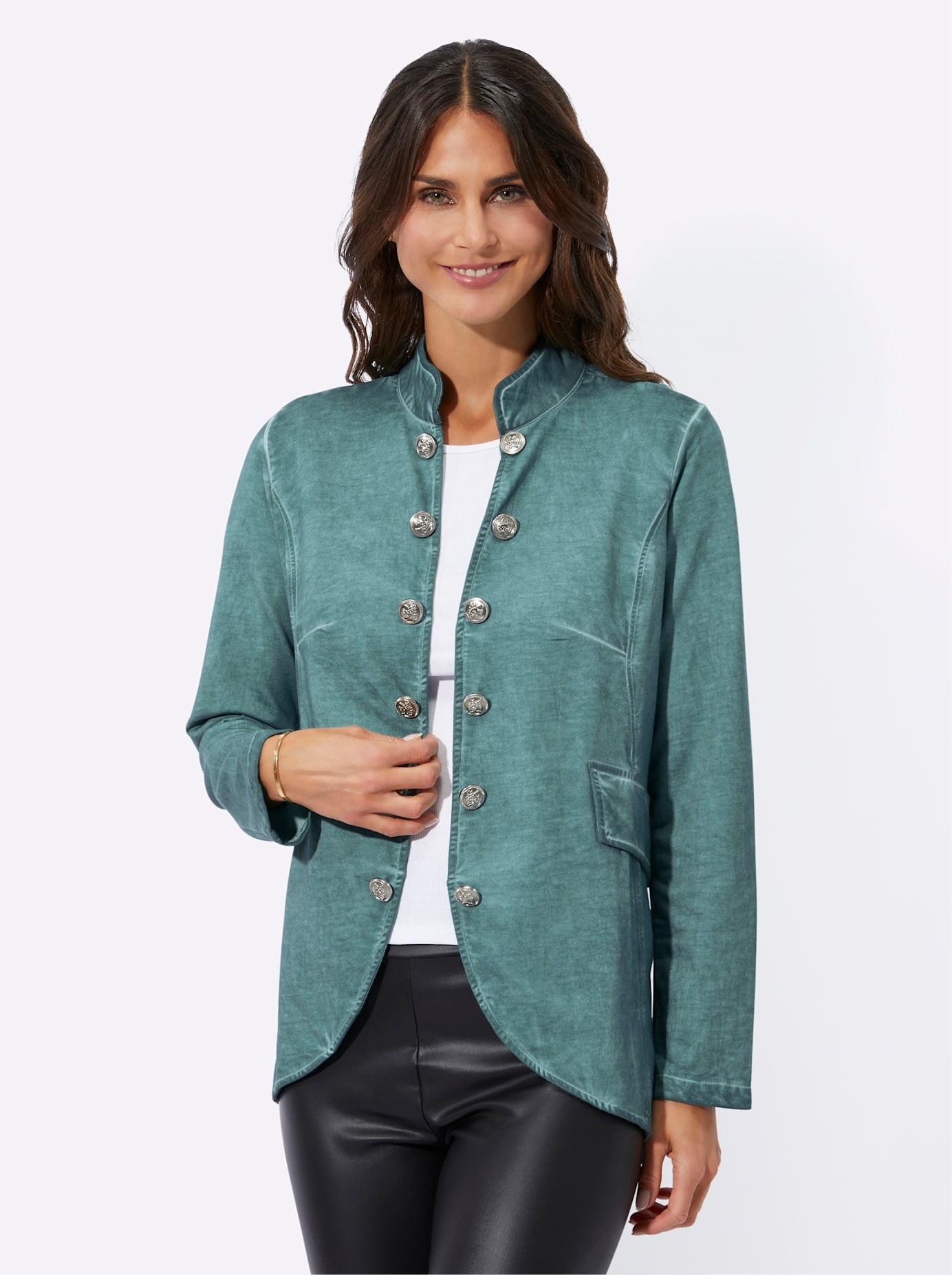 Inspirationen Shirtjacke »Sweatjacke«, (1 tlg.)