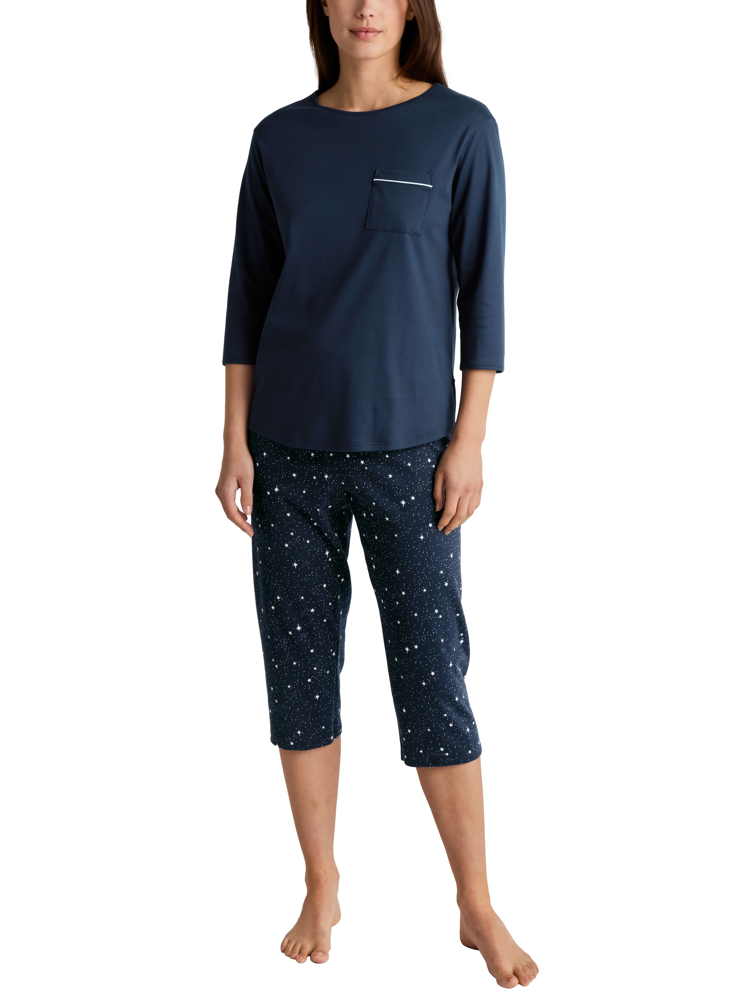 CALIDA Pyjama »Sweet Dreams«, (2 tlg.), mit aufgesetzter Brusttasche