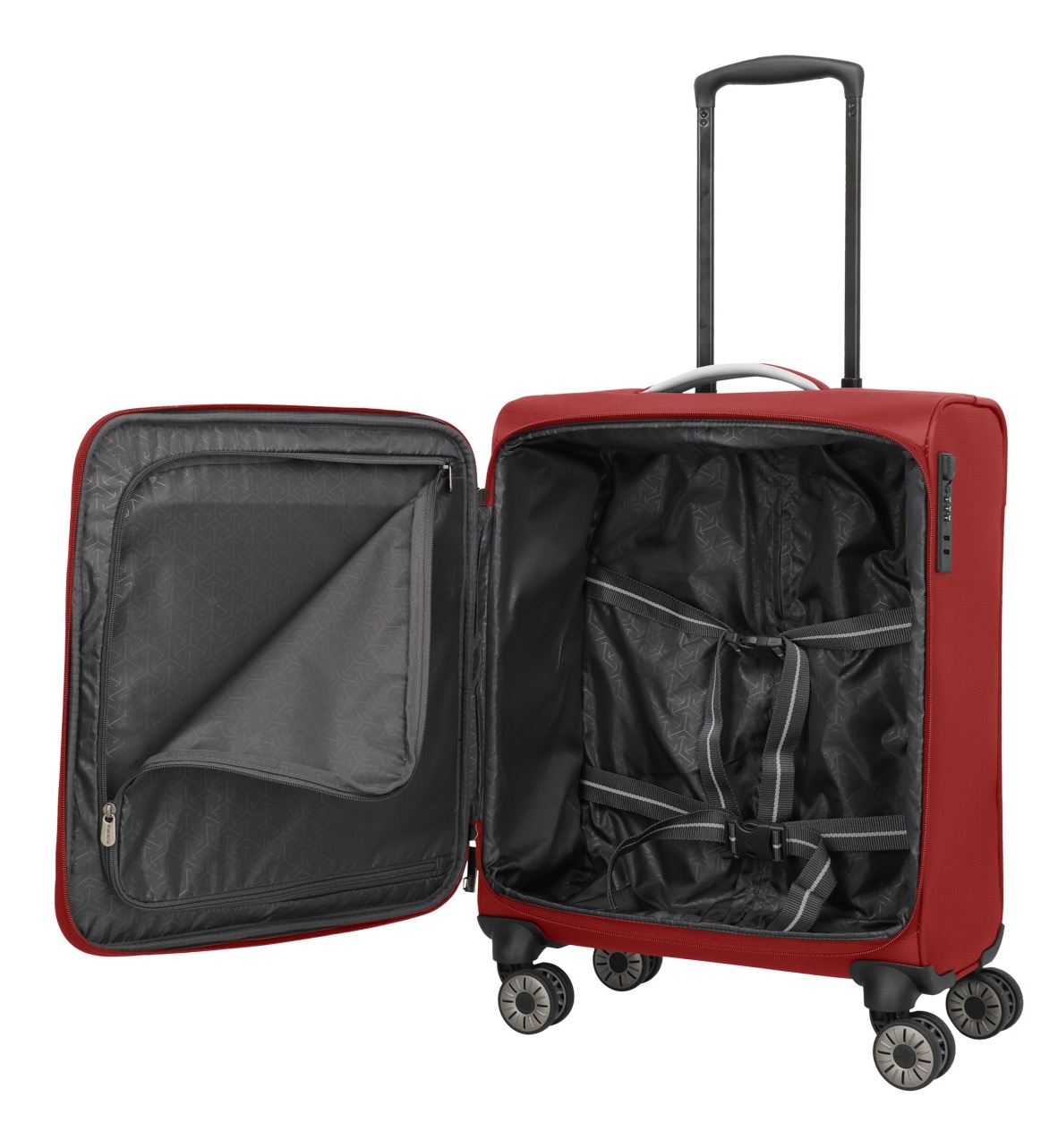 travelite Handgepäck-Trolley »JETPACK Max 4 Cabin Handgepäck Koffer« 41 l 4 Rollen Weichgepäck, passend für Ryanair, Condor und viele gängige Airlines