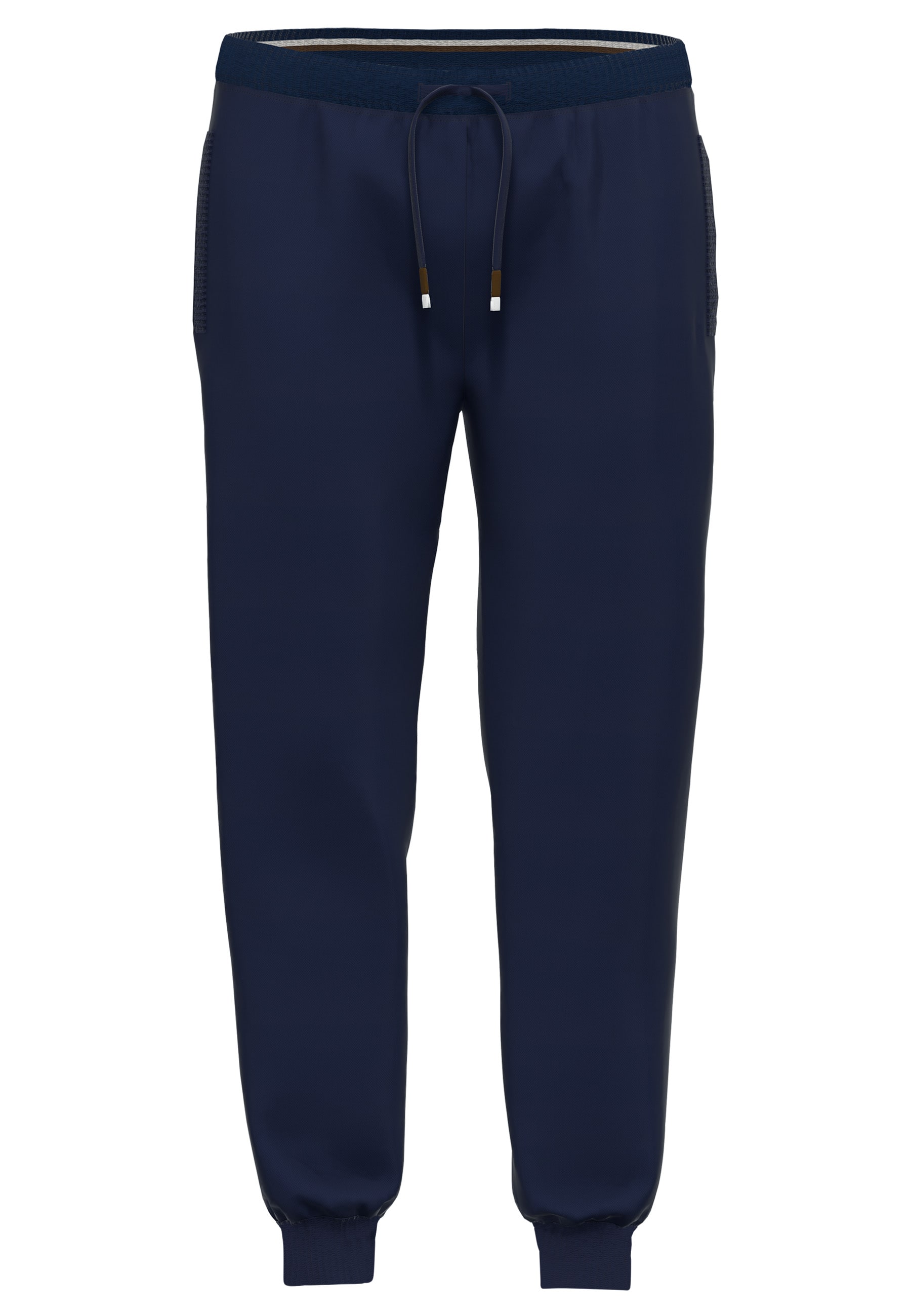 bugatti Pyjamahose »Bologna«, mit Seitentaschen, niedriger Bund, bequem, elastisch, Materialmix