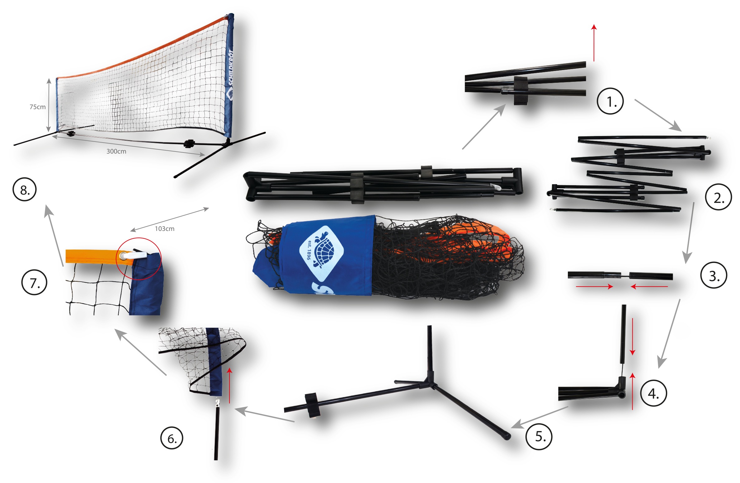 Schildkröt Tennisschläger »Schildkröt Backpack Tennis Set«, (Set)