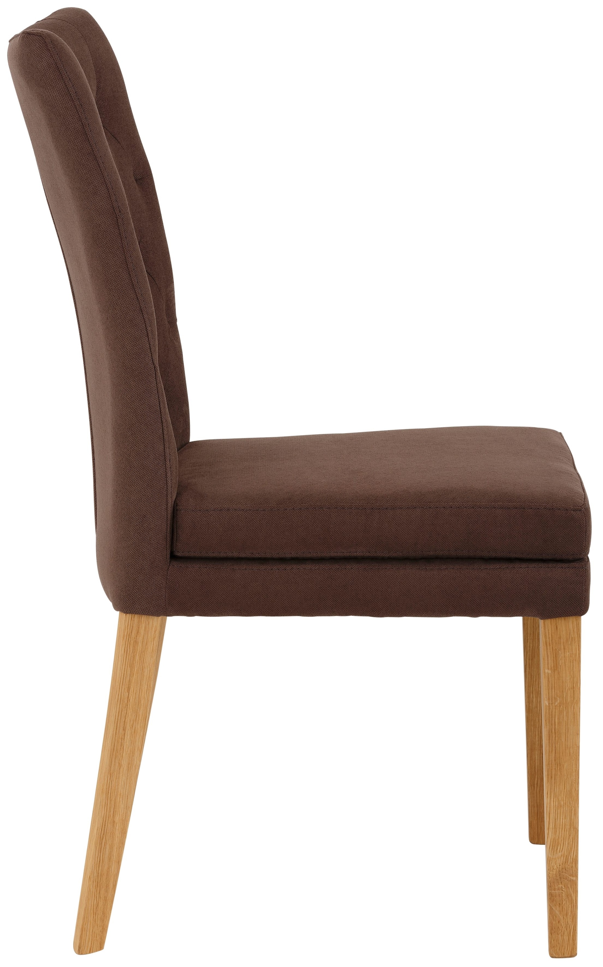 Home affaire Esszimmerstuhl »Colorado BESTSELLER Polsterstuhl«, (Set), 2 St., Luxus-Microfaser, Beine in eiche oder nussbaum. Im 2er, 4er oder 6er-Set