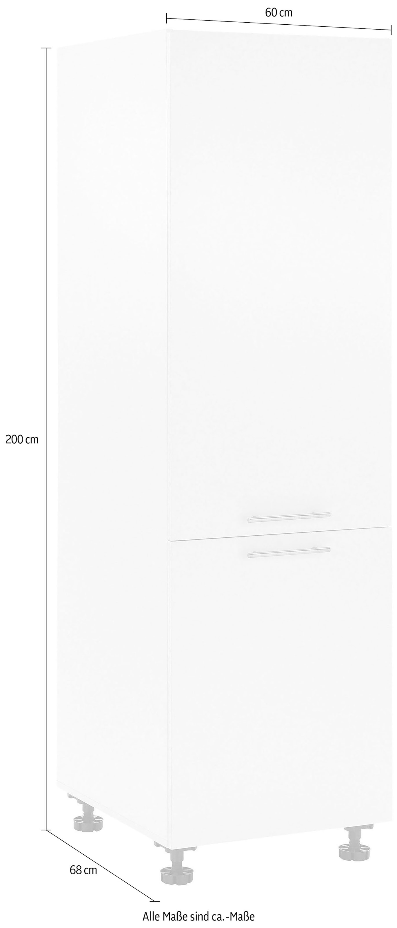 Laundreezy Mehrzweckschrank-Set »Laundreezy, Kühlumbauschrank BxHxT 60x200x68 cm« 1 Stk. tlg.