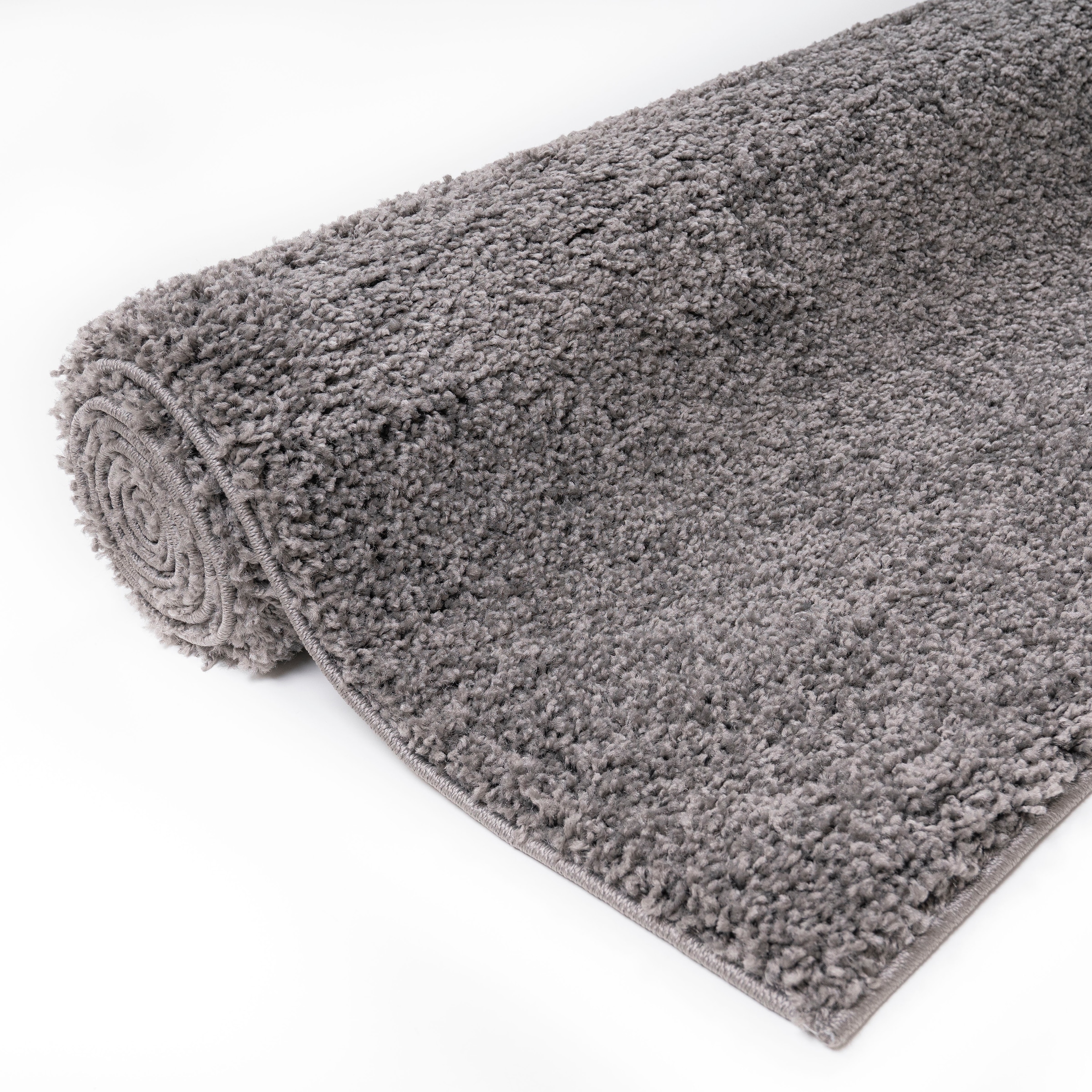 my home Läufer »Shaggy 30« rechteckig 30 mm Höhe Teppich-Läufer, Brücke, Uni-Farben, besonders weich und kuschelig