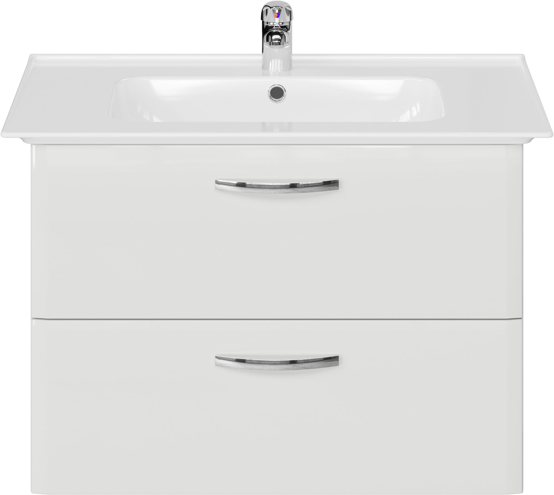 Saphir Waschtisch »Quickset 326, mit Keramikbecken, 80cm breit« 2 Stk. tlg.