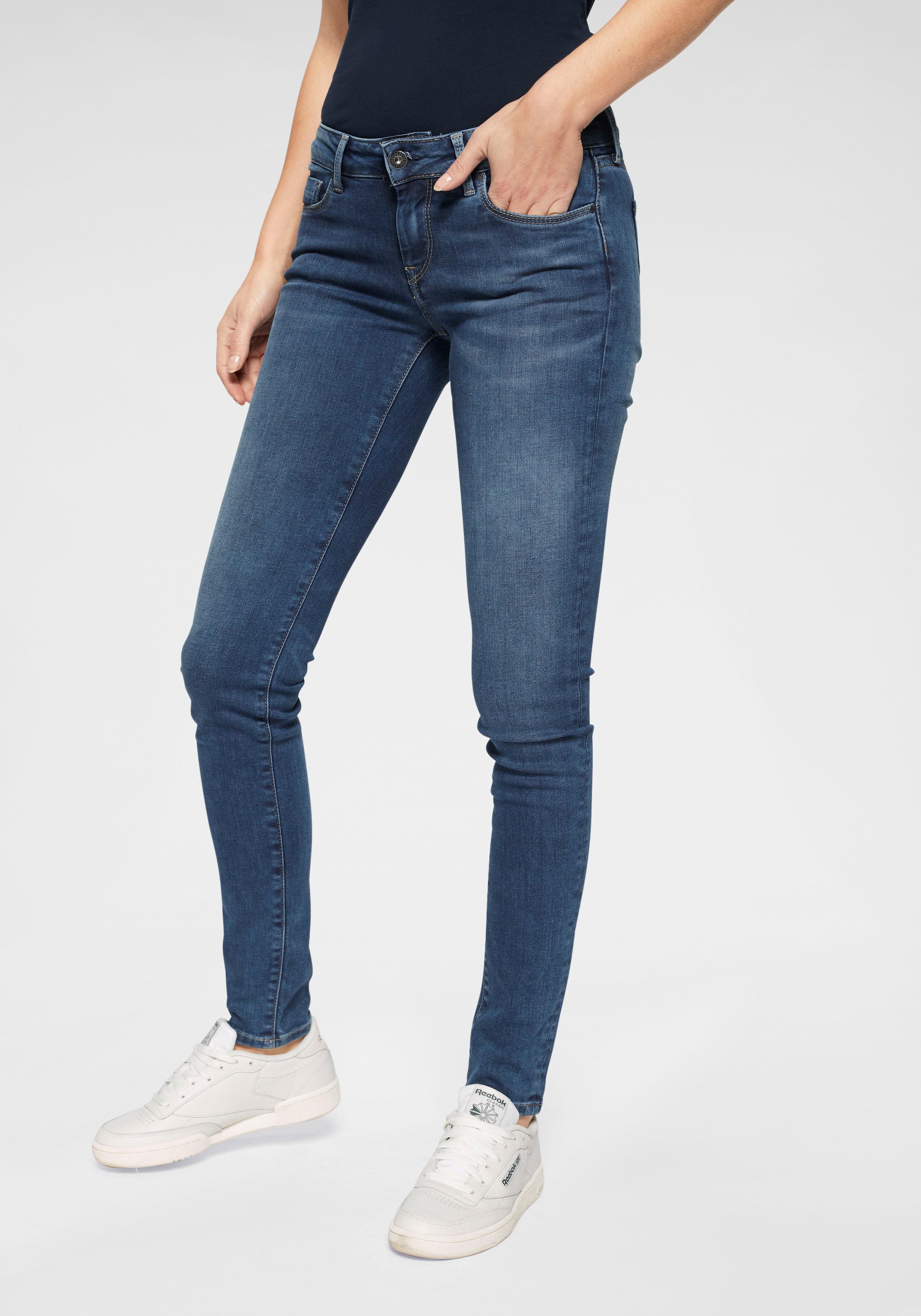 Skinny-fit-Jeans »SOHO«, im 5-Pocket-Stil mit 1-Knopf Bund und Stretch-Anteil