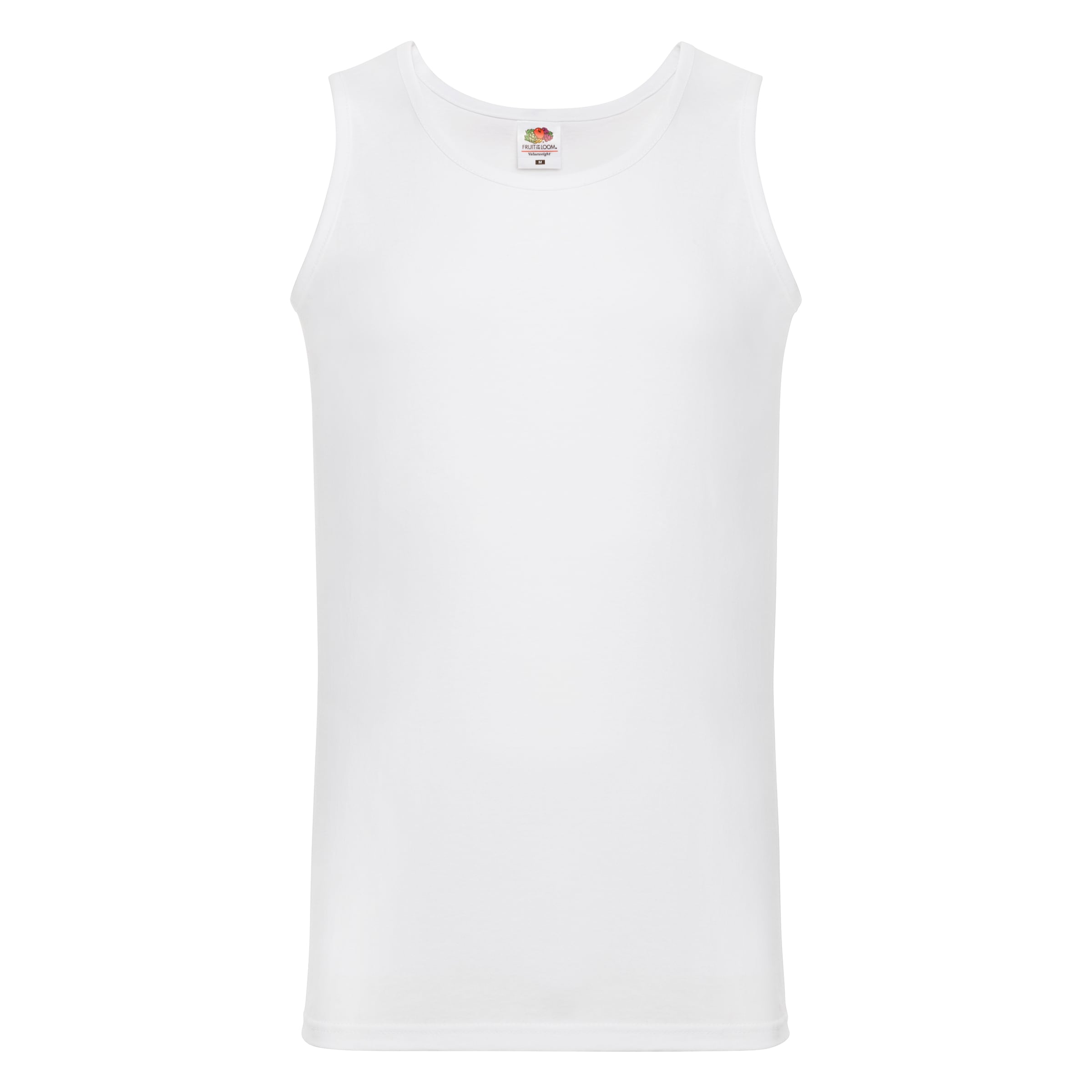 Fruit of the Loom Tanktop, (Packung, 5 tlg.), aus reiner Baumwolle, Rundhals