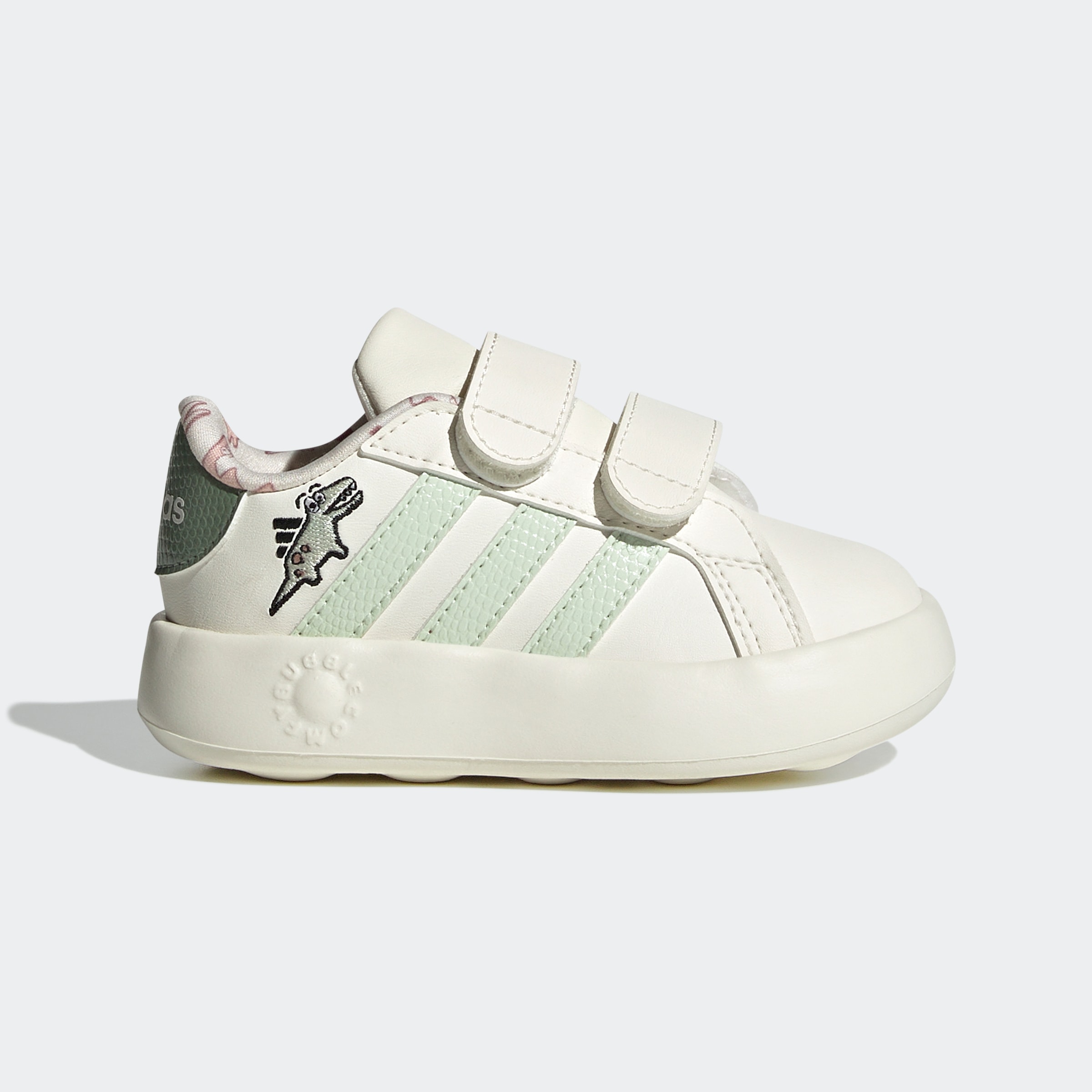 adidas Sportswear Klettschuh »DINO GRAND COURT 2.0 KIDS«, Design auf den Spuren des adidas Superstar, für Kinder