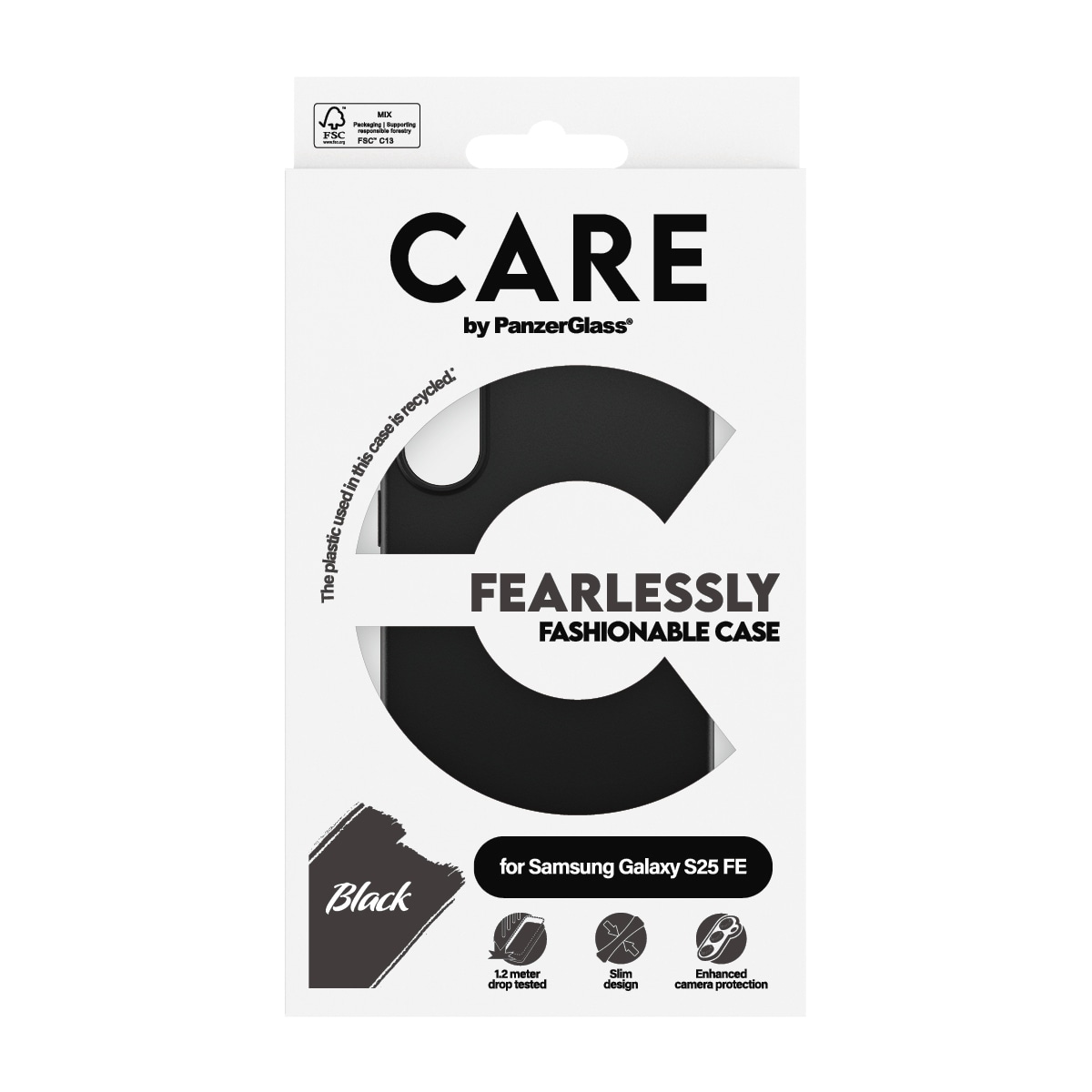 CARE by PanzerGlass Handyhülle »Fearlessly Fashionable Case für Samsung Galaxy S25 FE« Samsung Galaxy S25 FE Backcover, Schutzhülle, Handyschutzhülle, Case, Schutzcase, stoßfest