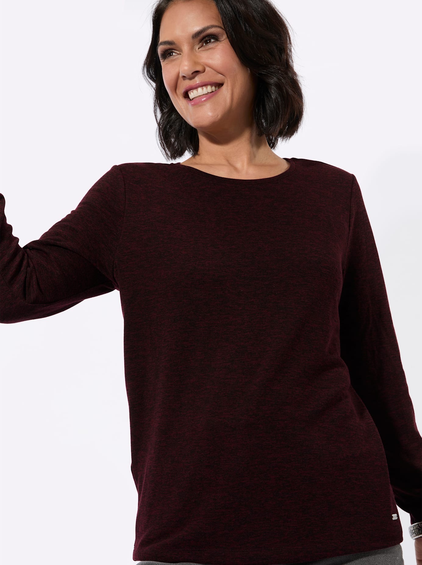 Casual Looks Langarmshirt »Rundhals-Shirt« 1