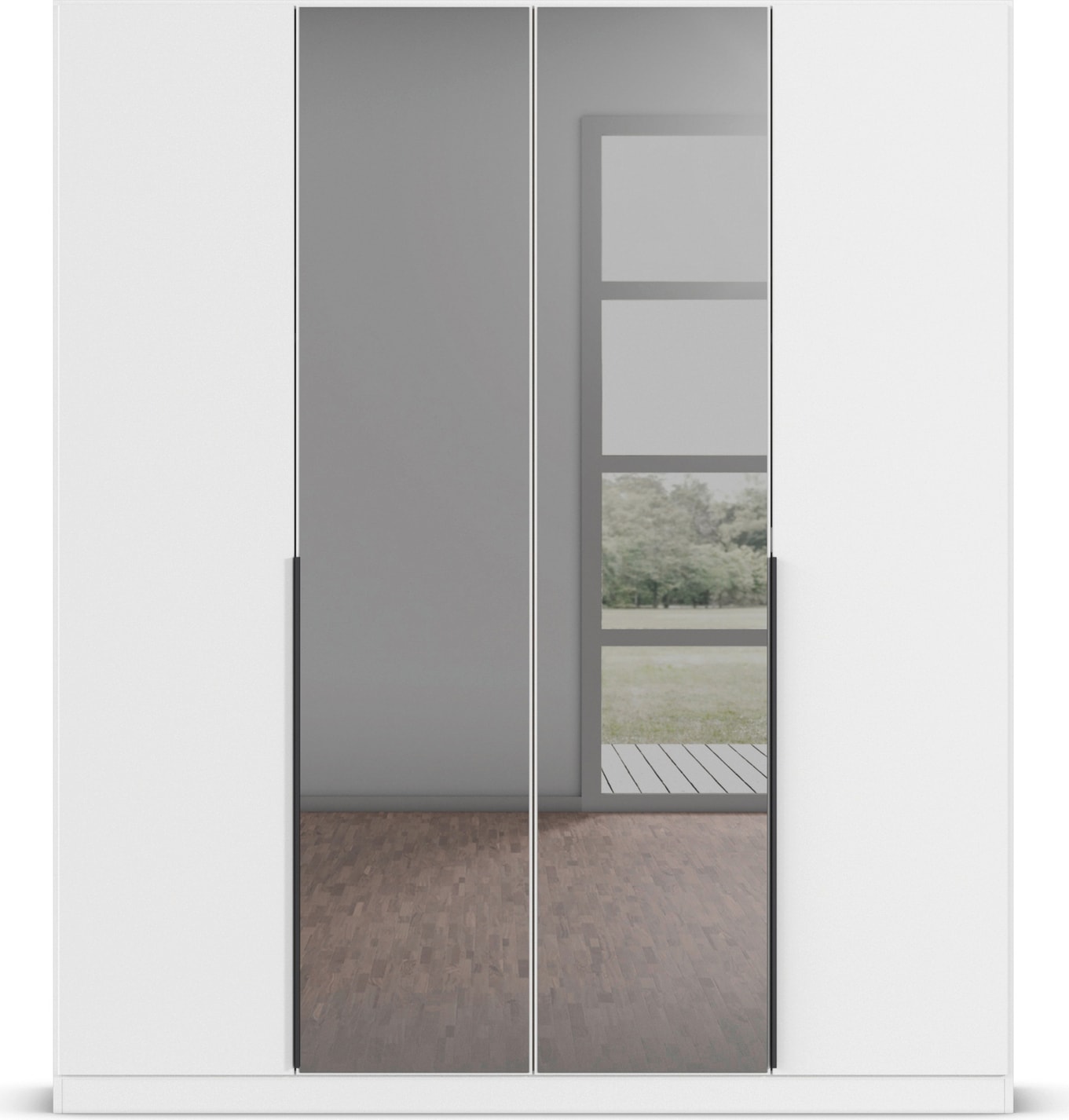 INOSIGN BY RAUCH Drehtürenschrank »Ferris Schrank Breite 2,10m BESTSELLER Schlafzimmerschrank«, Kleiderschrank mit Spiegel in den Ausführungen BASIC/CLASSIC/PREMIUM
