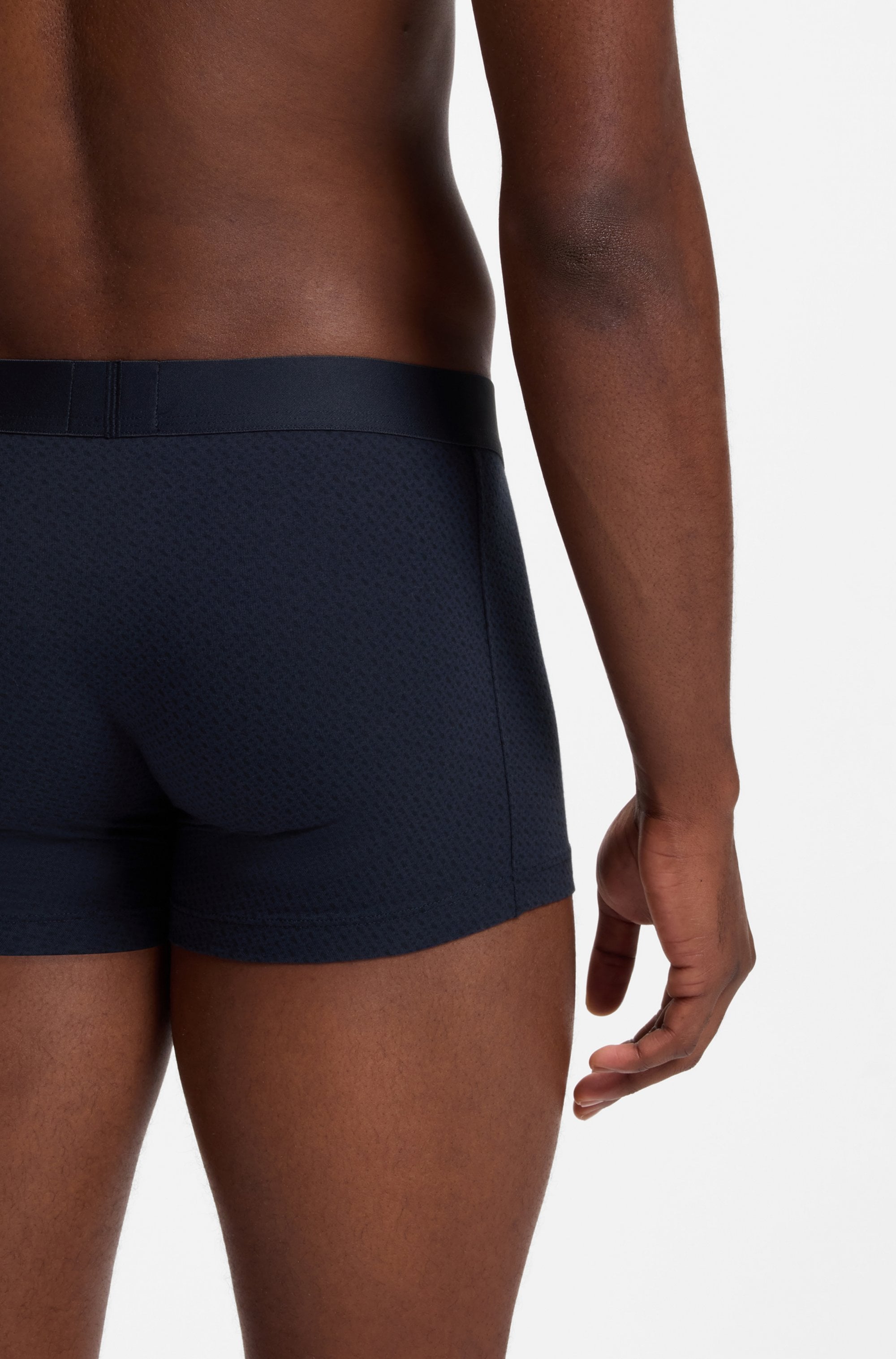 BOSS Trunk »Trunk 3P BOSS ONE« 3 Stk. mittlere Bundhöhe, 1x gemustert, 2x unifarben