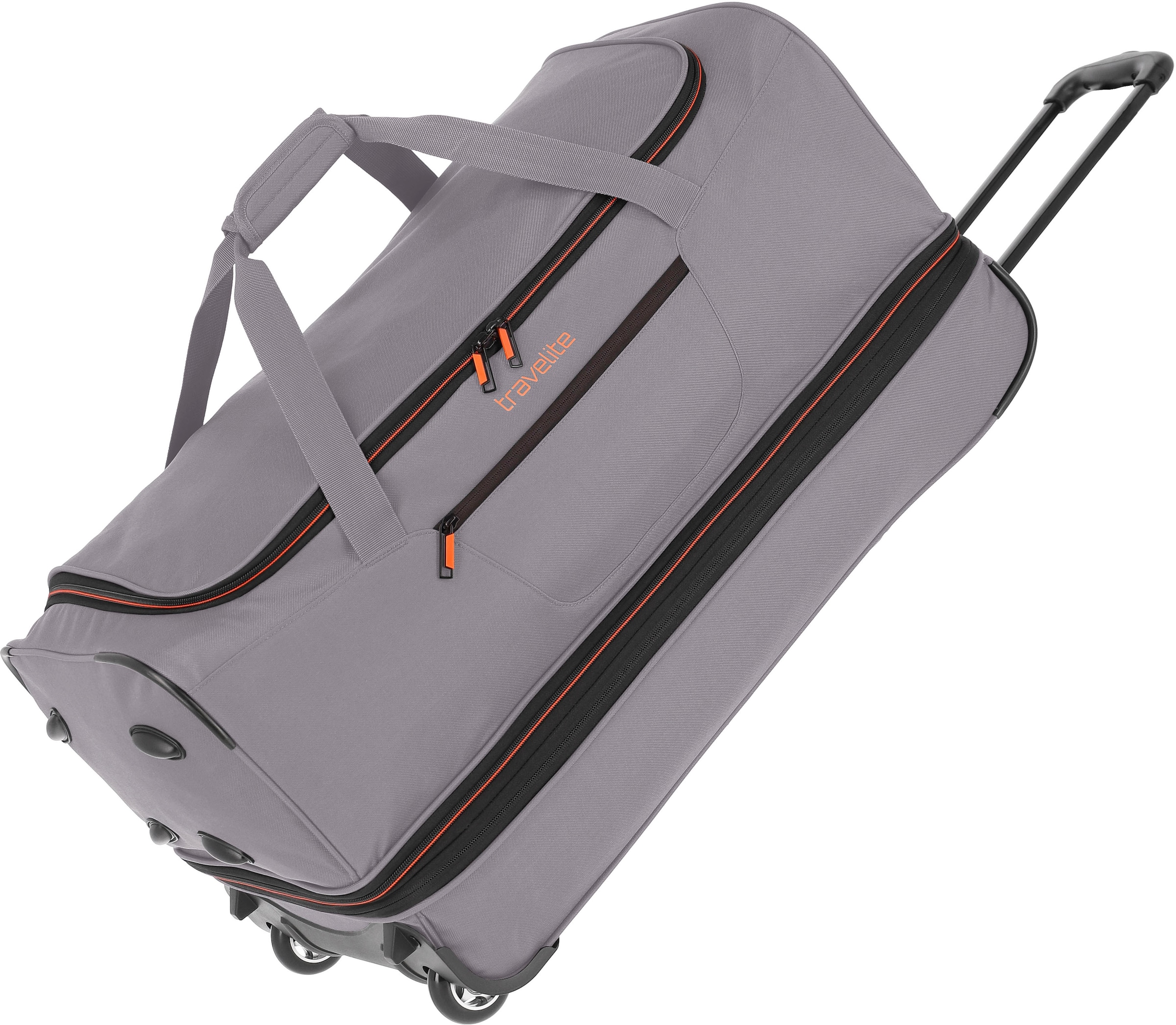 travelite Reisetasche »Basics, 70 grau/grün«, OTTO Online mit Shop im Trolleyfunktion und Volumenerweiterung cm