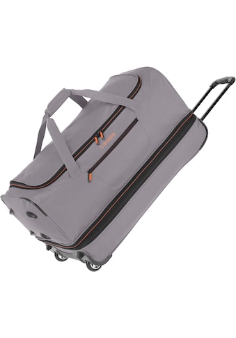 Reisetasche »Basics, 70 cm, grau/orange«, Duffle Bag Sporttasche mit Trolleyfunktion...
