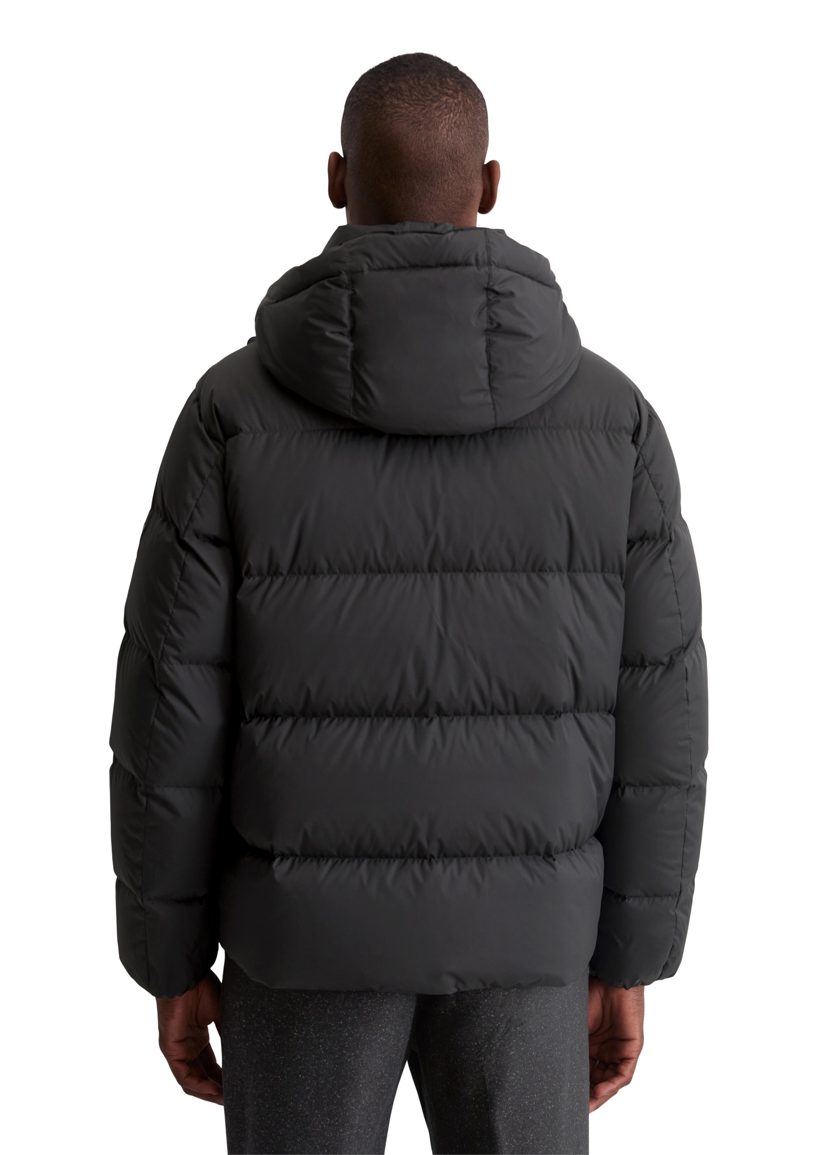 Marc O'Polo Daunenjacke, mit Kapuze, mit 2-Wege-Zipper und abnehmbarer Kapuze