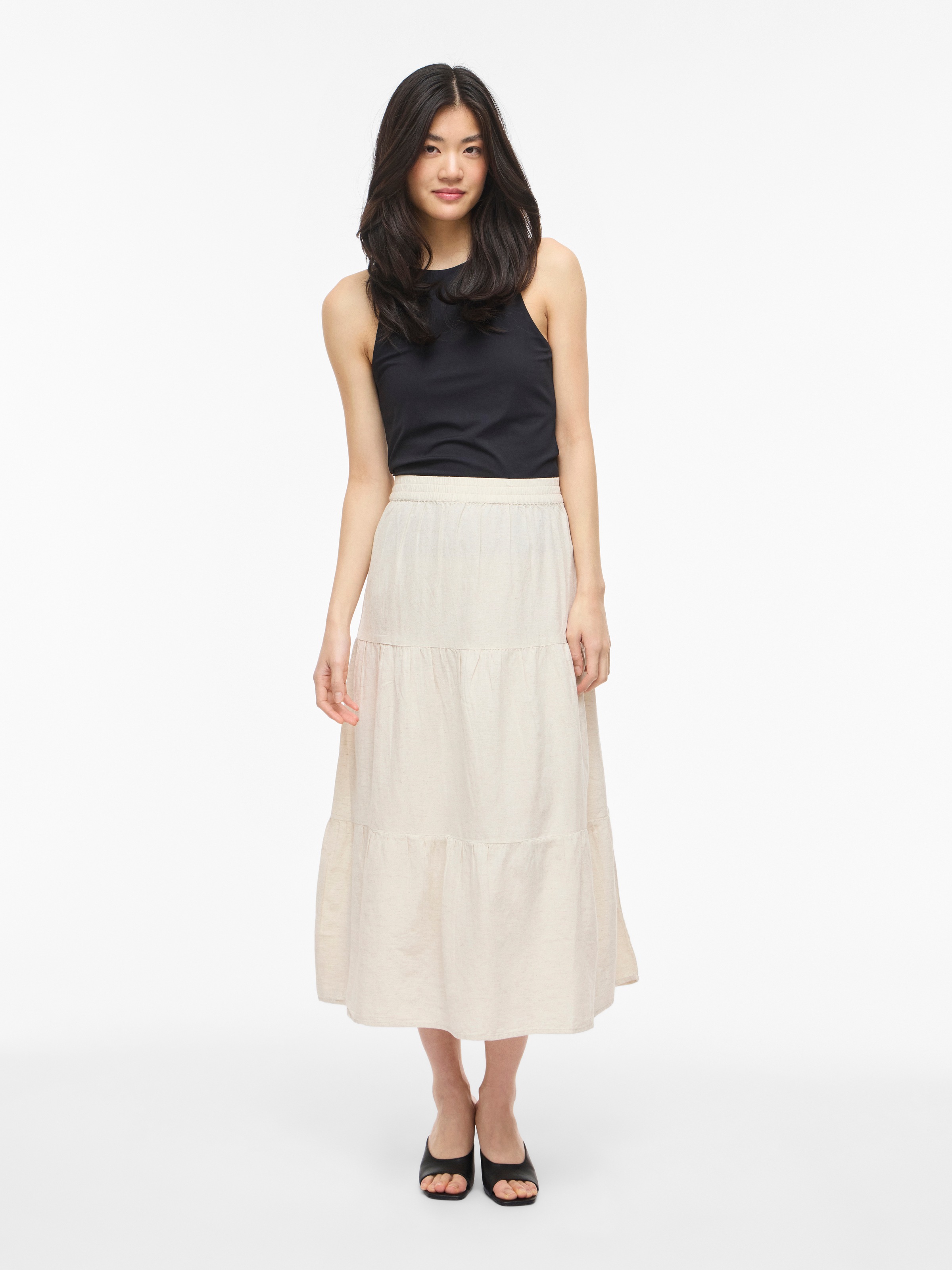Vila Maxirock »VIPRISILLA HW ANKLE SKIRT - NOOS«