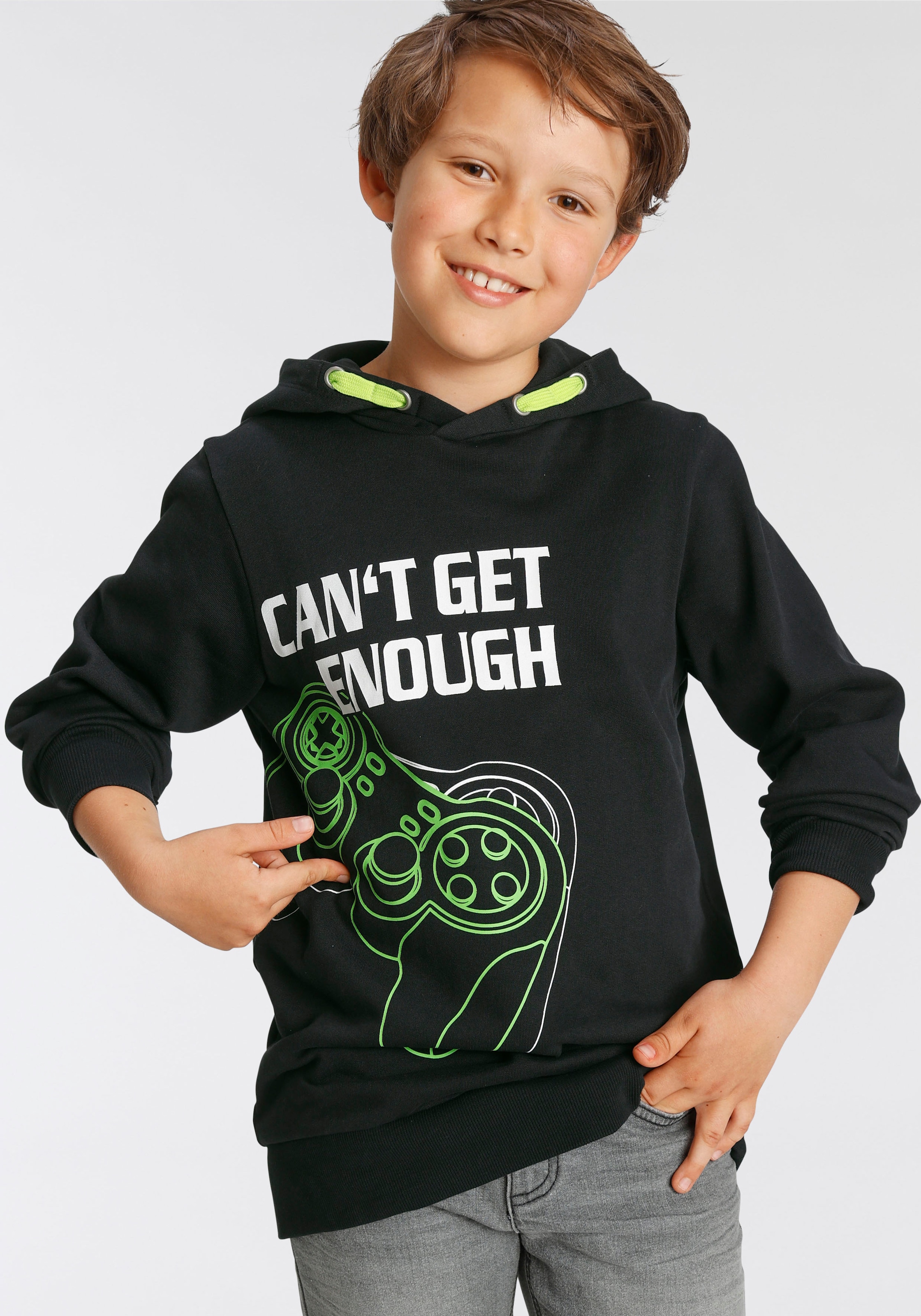 KIDSWORLD Kapuzensweatshirt »CAN´T GET ENOUGH - Spruch« im OTTO Online Shop | Sweatshirts
