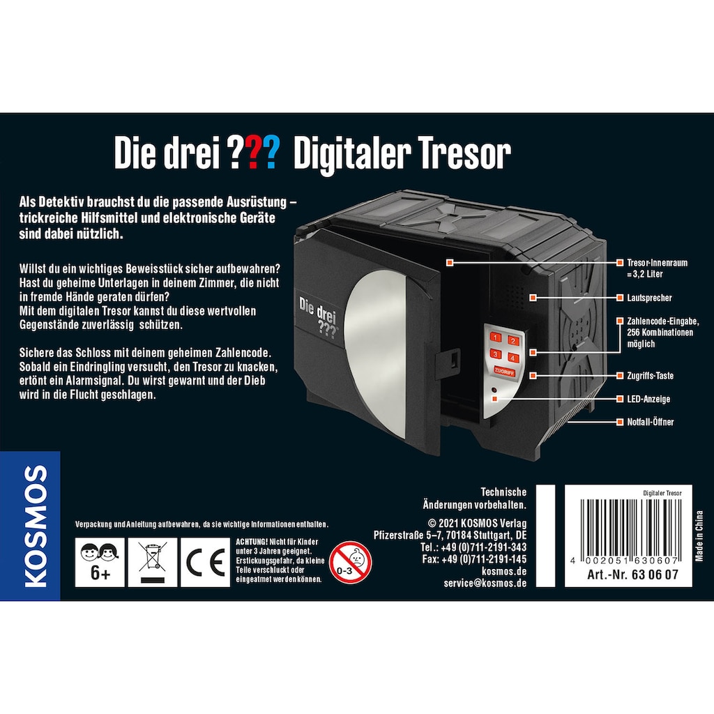 Kosmos Experimentierkasten »Die drei ??? Digitaler Tresor«