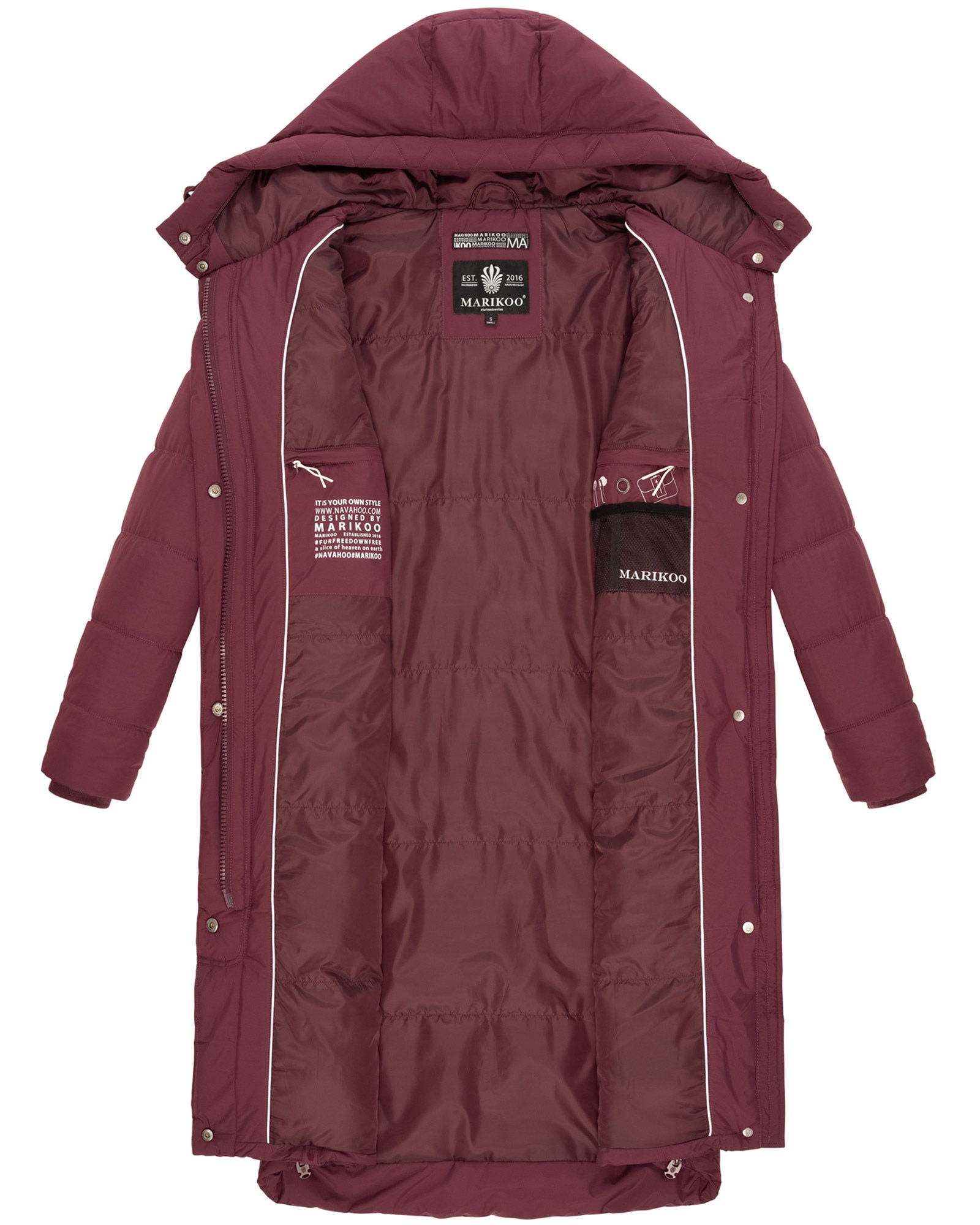 Marikoo Winterjacke »Marikoo Soranaa Damen Winterjacke B968«