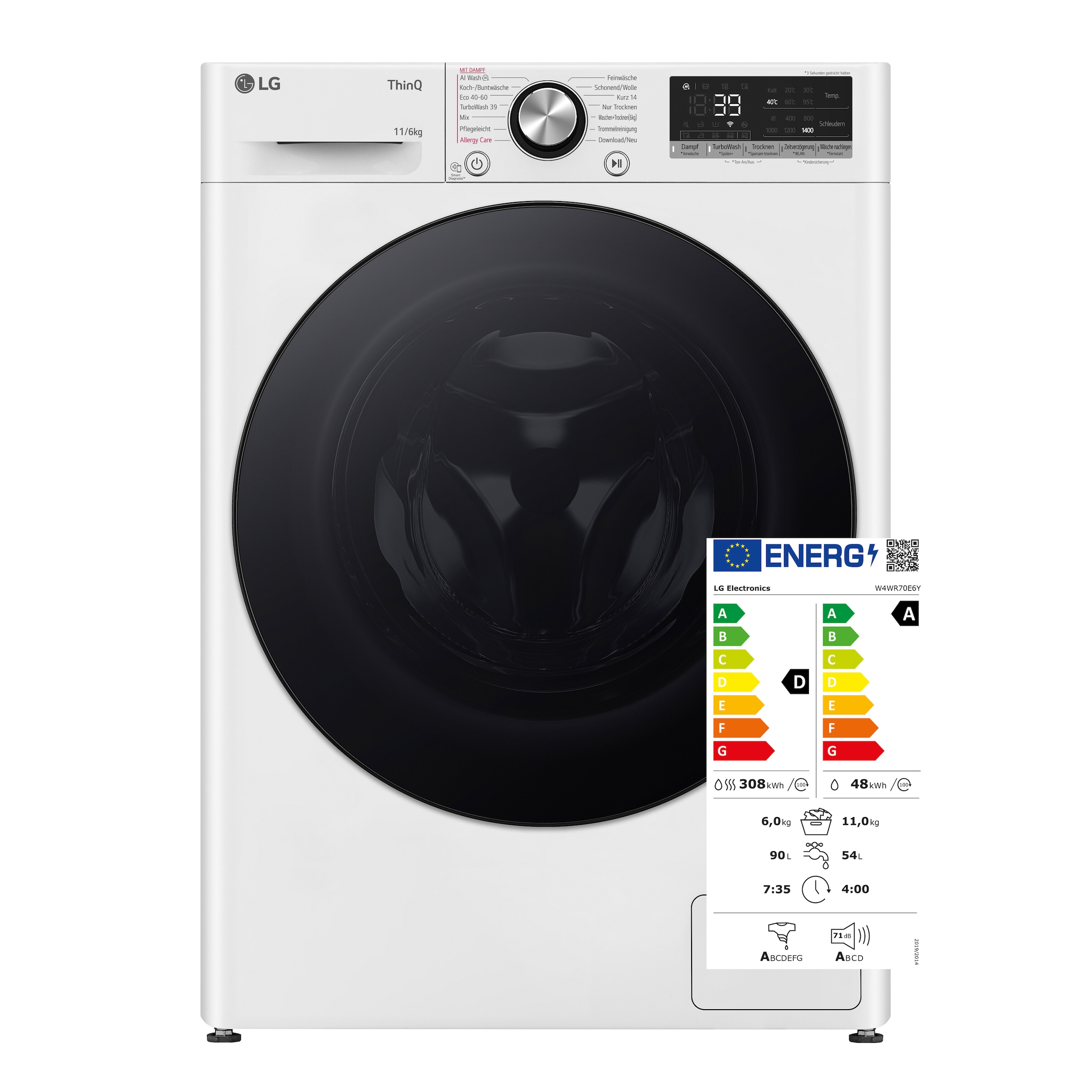 LG Waschtrockner »W4WR70E6Y«