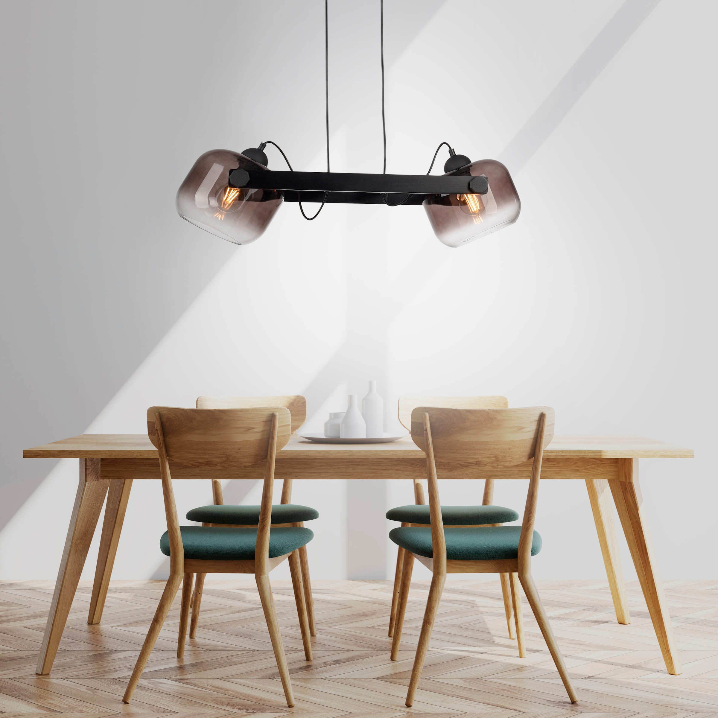 JUST LIGHT Pendelleuchte »CUP 2.0«, 2 flammig, Leuchtmittel E27 | Leuchtmittel wechselbar, ExklusiveE27