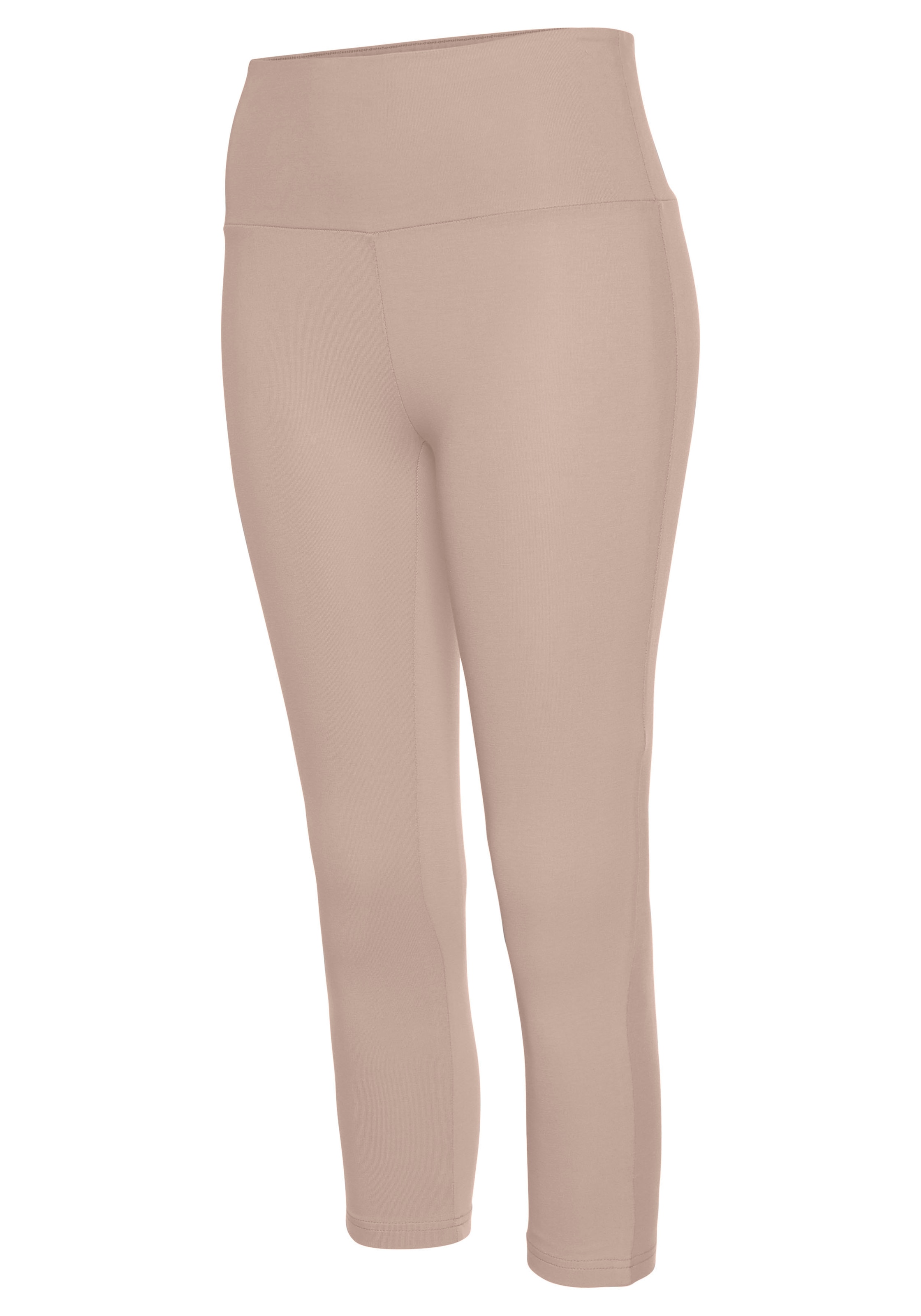 LASCANA Caprileggings, mit breitem weichem Bündchen, Loungewear