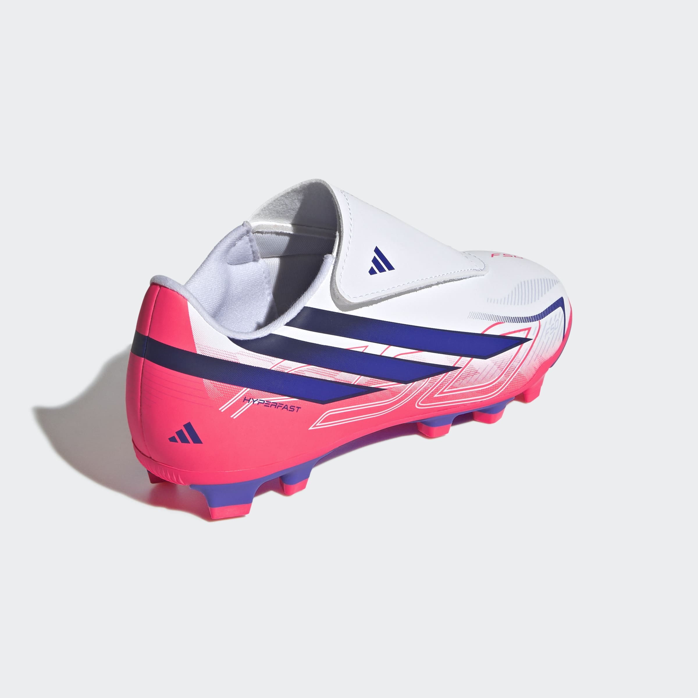 adidas Performance Fußballschuh »F50 HYPERFAST CLUB KIDS , KLETTVERSCHLUSS, FESTE / GEMISCHTE BÖDEN«  für viele verschiedene Böden geeignet, für Jugendliche & Kinder