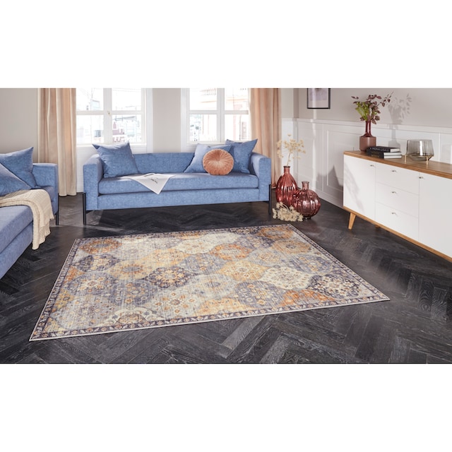 ELLE DECORATION Teppich »Kashmir Ghom«, rechteckig, Orientalisch, Orient,  Kurzflor, Vintage, Wohnzimmer, Schlafzimmer bestellen bei OTTO