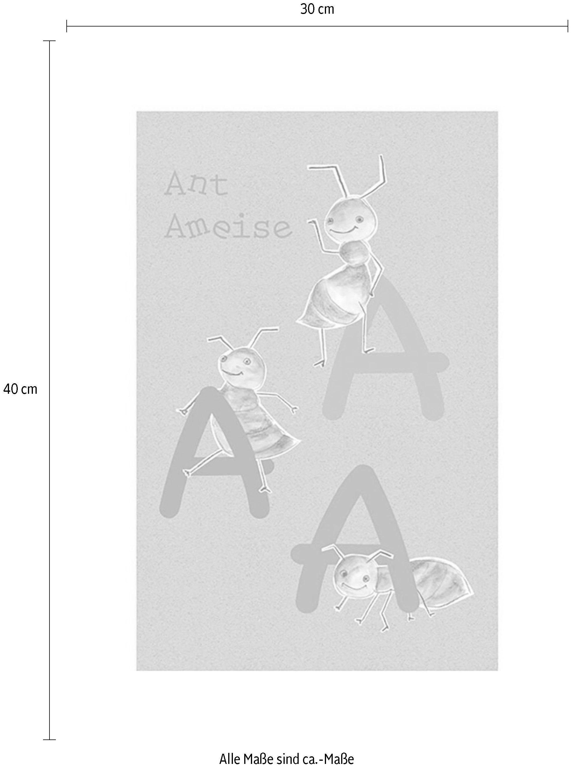 Komar Poster »ABC Animal A«, Wohnzimmer St.), Schlafzimmer, OTTO Kinderzimmer, (1 Buchstaben, online bei