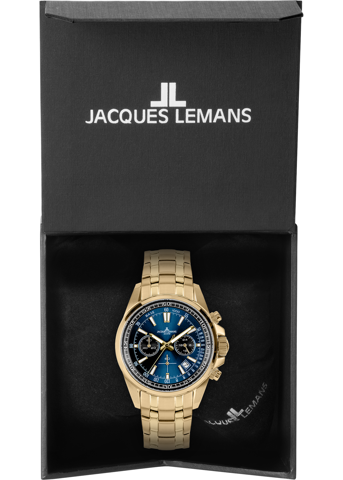 Jacques Lemans Chronograph »Liverpool«, Quarzuhr, Armbanduhr, Herrenuhr, Edelstahlarmband, analog, Tag