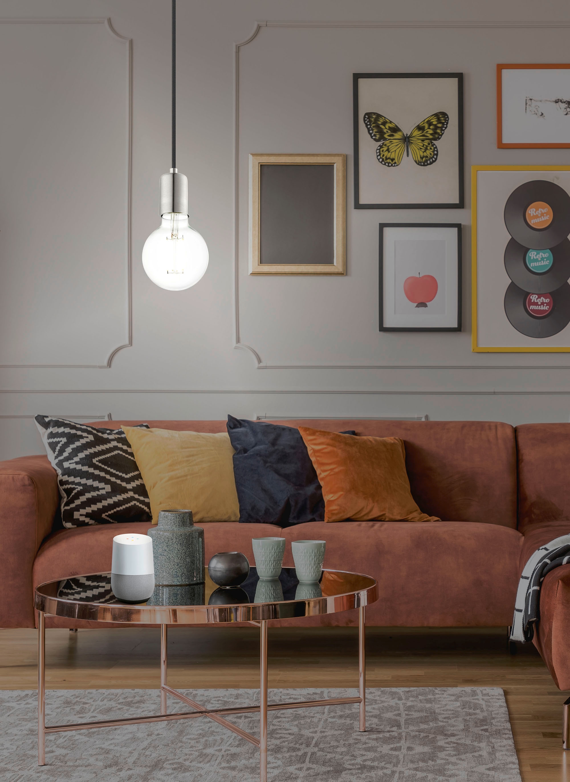 EGLO Pendelleuchte »YORTH« E27 Hängeleuchte, Hängelampe