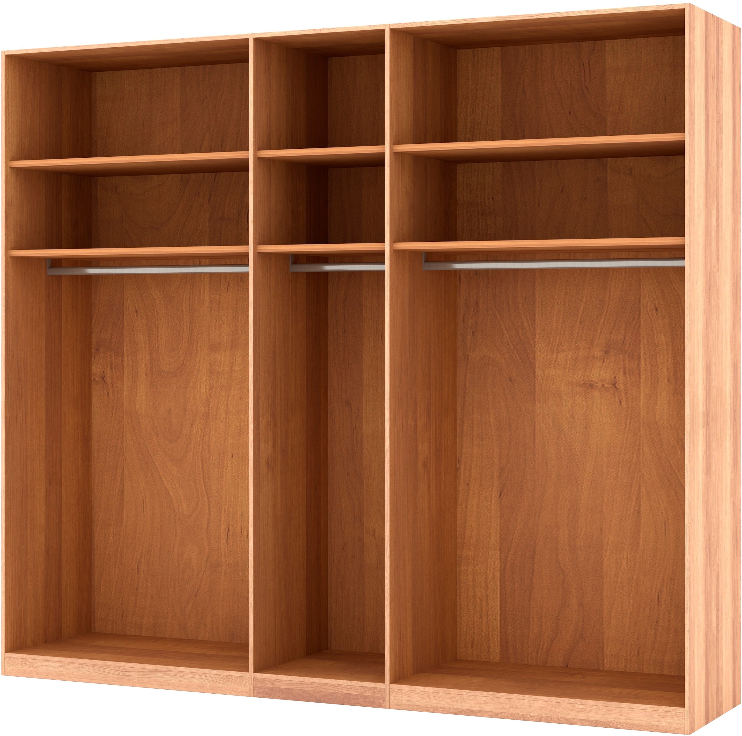 Musterring Drehtürenschrank »Sorrent, Kleiderschrank, teilmassiv Eiche«, (mit Türdämpfern, in 5 Breiten & 2 Höhen, extra Böden, MADE IN GERMANY), Türen in Eiche massiv mit Absetzung in Schiefer, verschiedene Maße