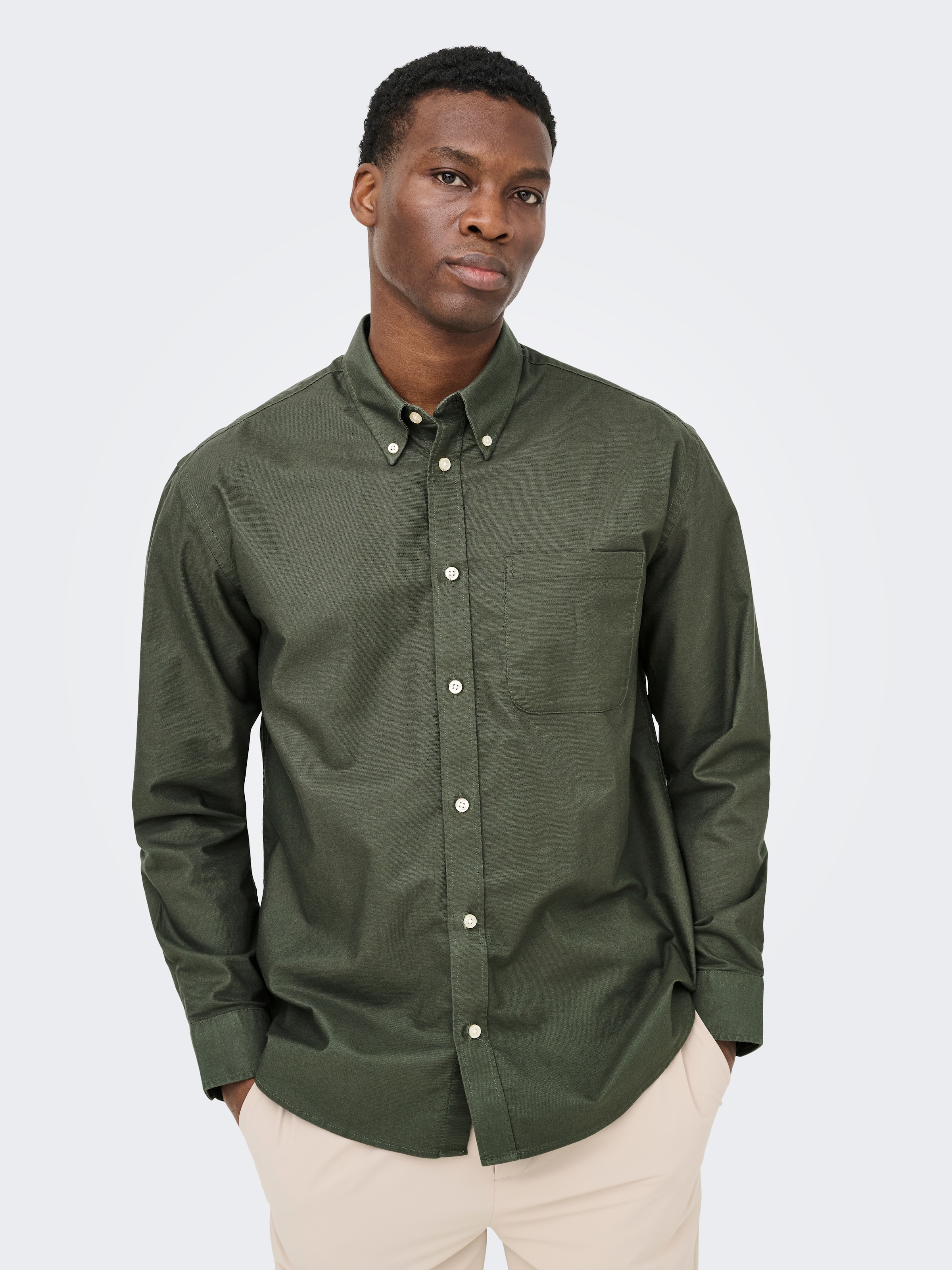 ONLY & SONS Langarmhemd »ONSOXFORD LS SHIRT FRML NOOS« Baumwollmischung, regular fit