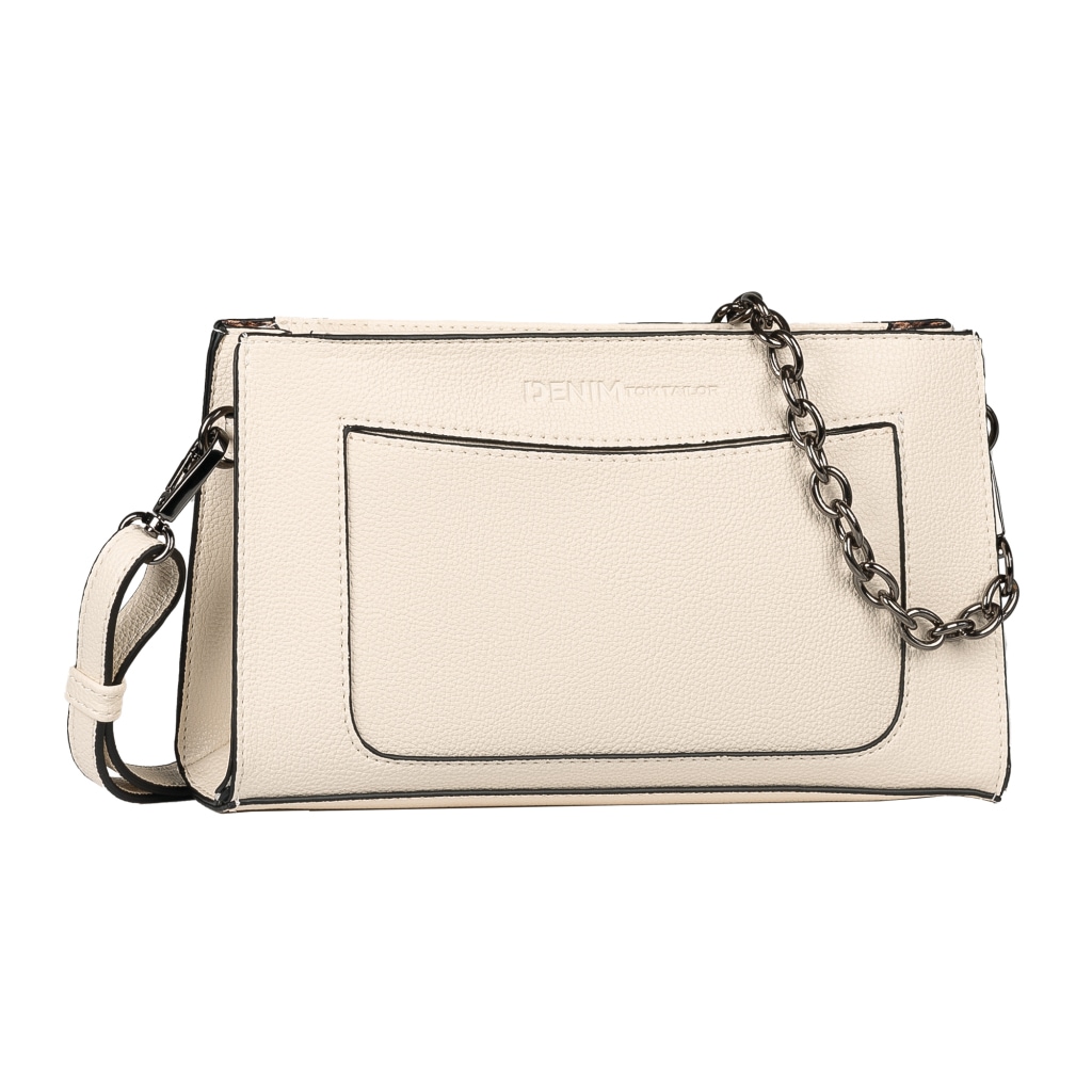 TOM TAILOR Denim Umhängetasche »Lennon« Damen Schultertasche, Handtasche mit abnehmbarer Metallkette