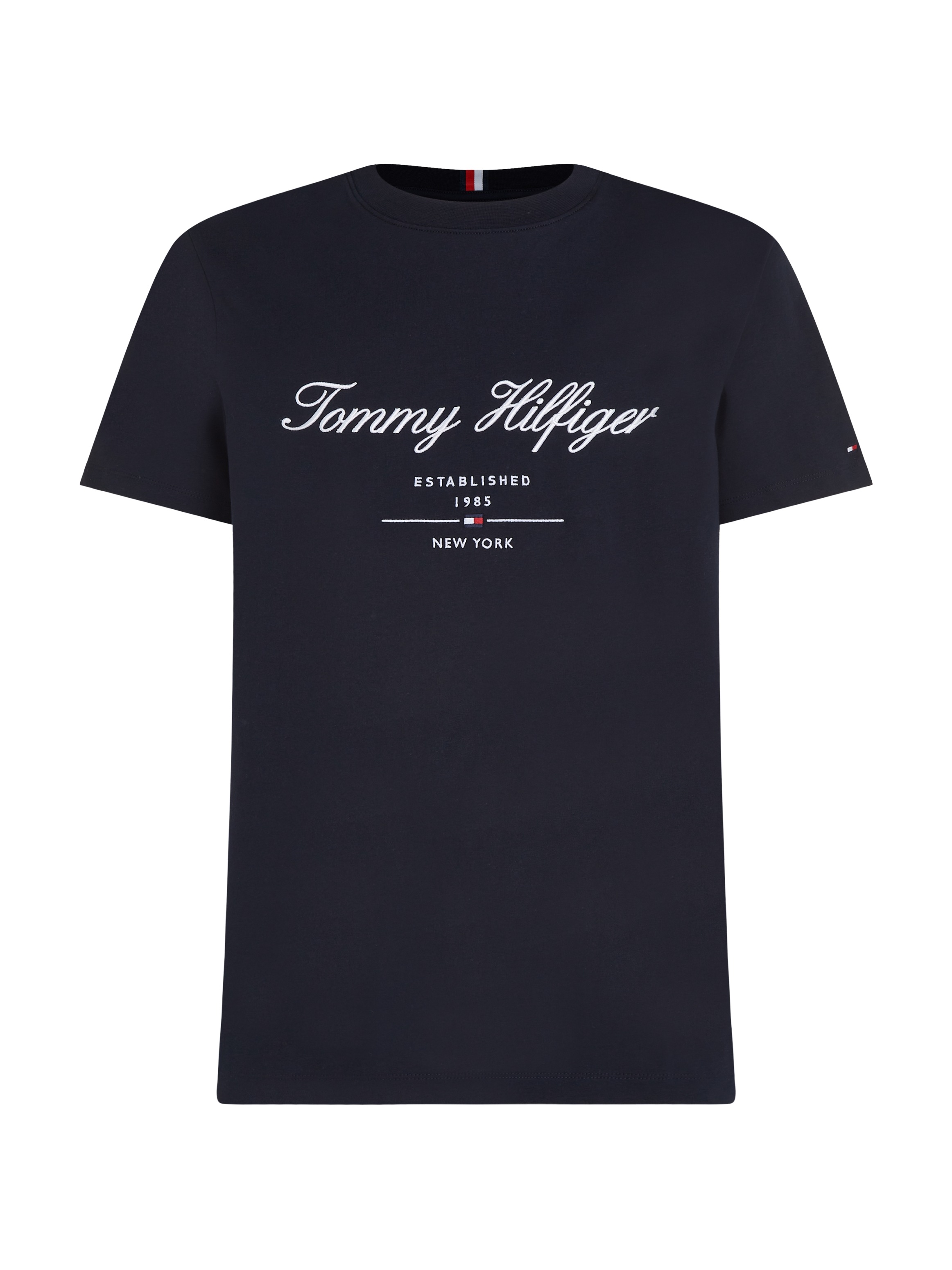 Tommy Hilfiger »SCRIPT LOGO TEE« mit aufgesticktem Logo
