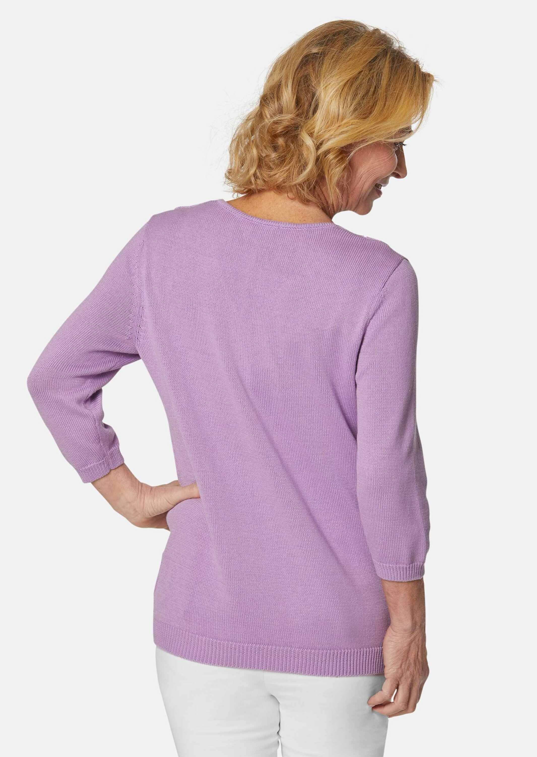 GOLDNER Rundhalspullover »Superweicher V-Pullover in Leichtstrick«