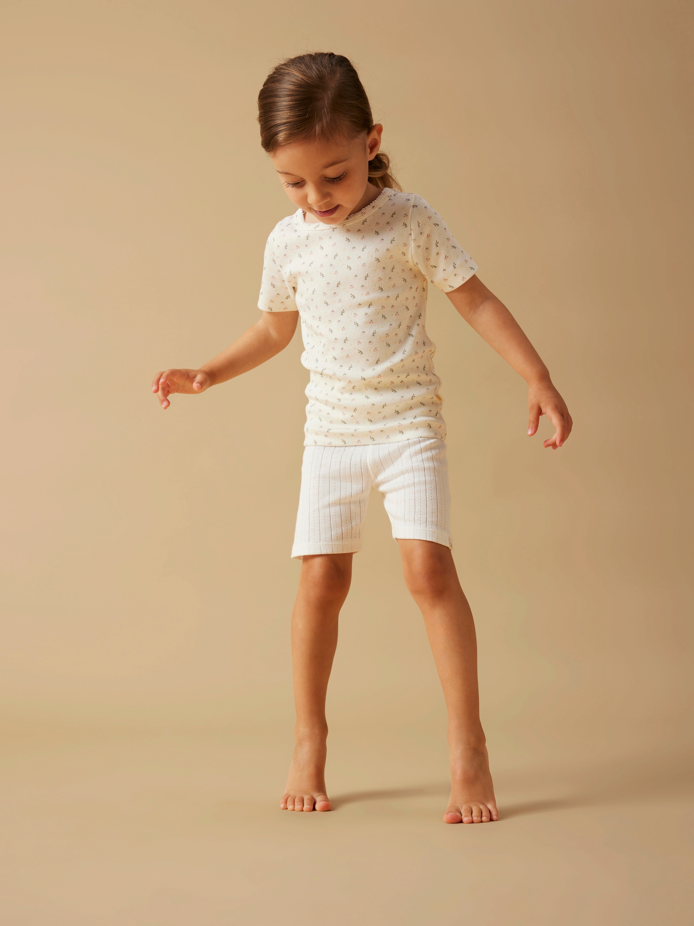 Lil' Atelier T-Shirt »NMFGAGO SS SLIM TOP LIL NOOS« Baumwollmischung, Druck, Kurzarm