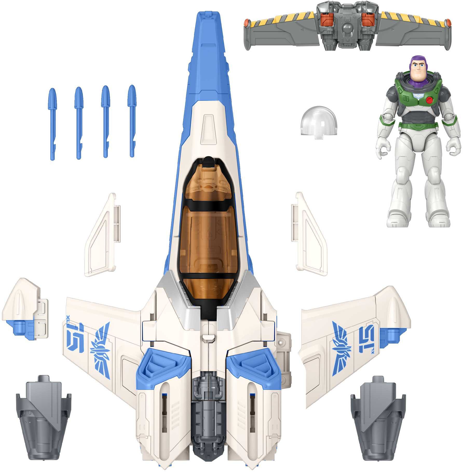 Mattel® Spielzeug-Flugrakete »Disney und Pixar Lightyear Blast und Battle XL-15«, 50 cm langes Raumschiff
