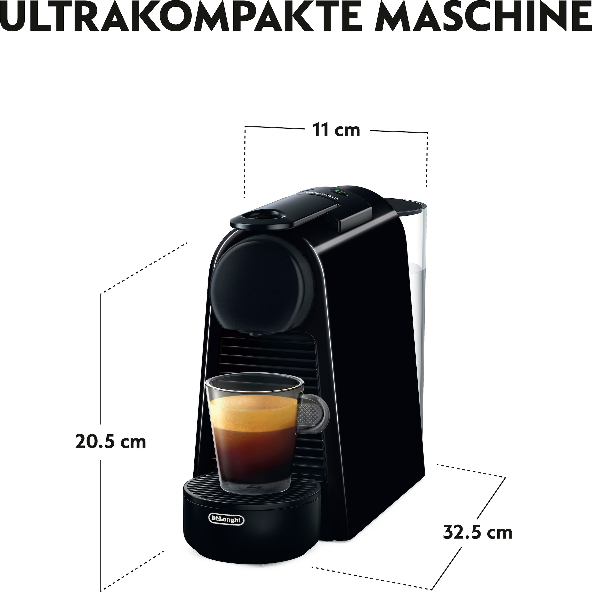 Nespresso Kapselmaschine »Essenza Mini EN85.R von DeLonghi, Red«, inkl. Willkommenspaket mit 7 Kapseln